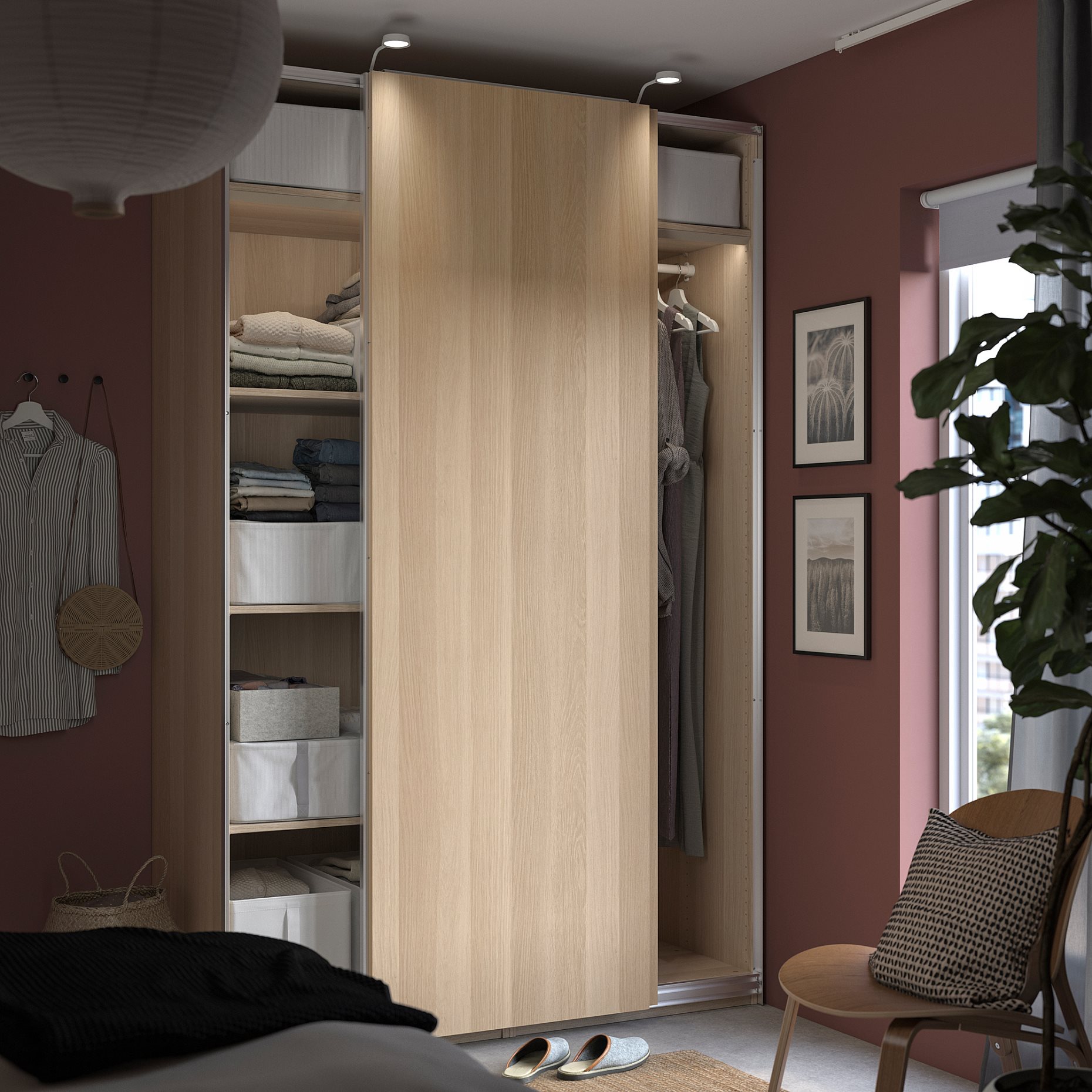 PAX/HASVIK, wardrobe combination, 150x66x236 cm, 195.028.03