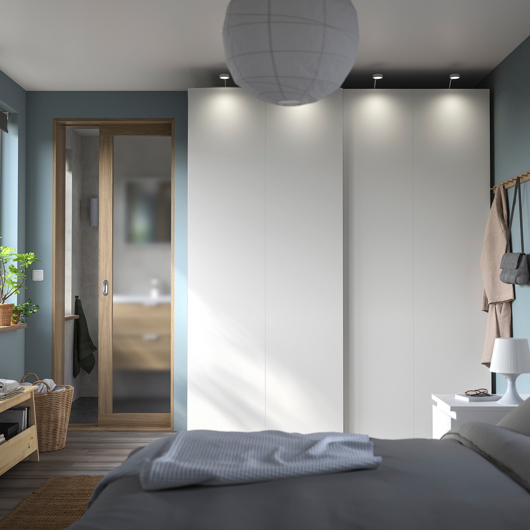 PAX/HASVIK, wardrobe combination, 200x66x236 cm, 195.031.62