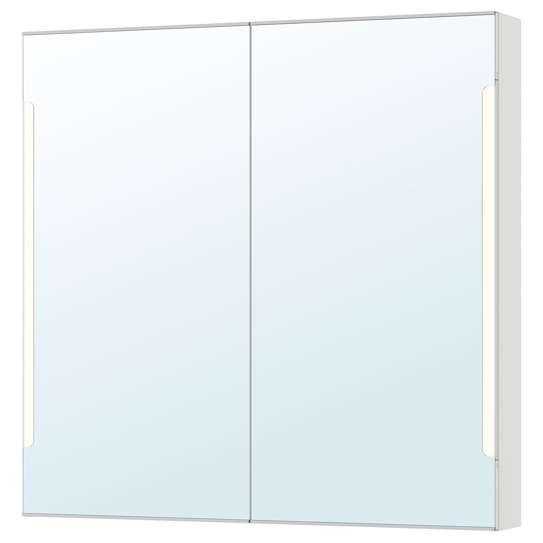STORJORM, mirror cabinet 2 door/built-in lighting, 202.481.18