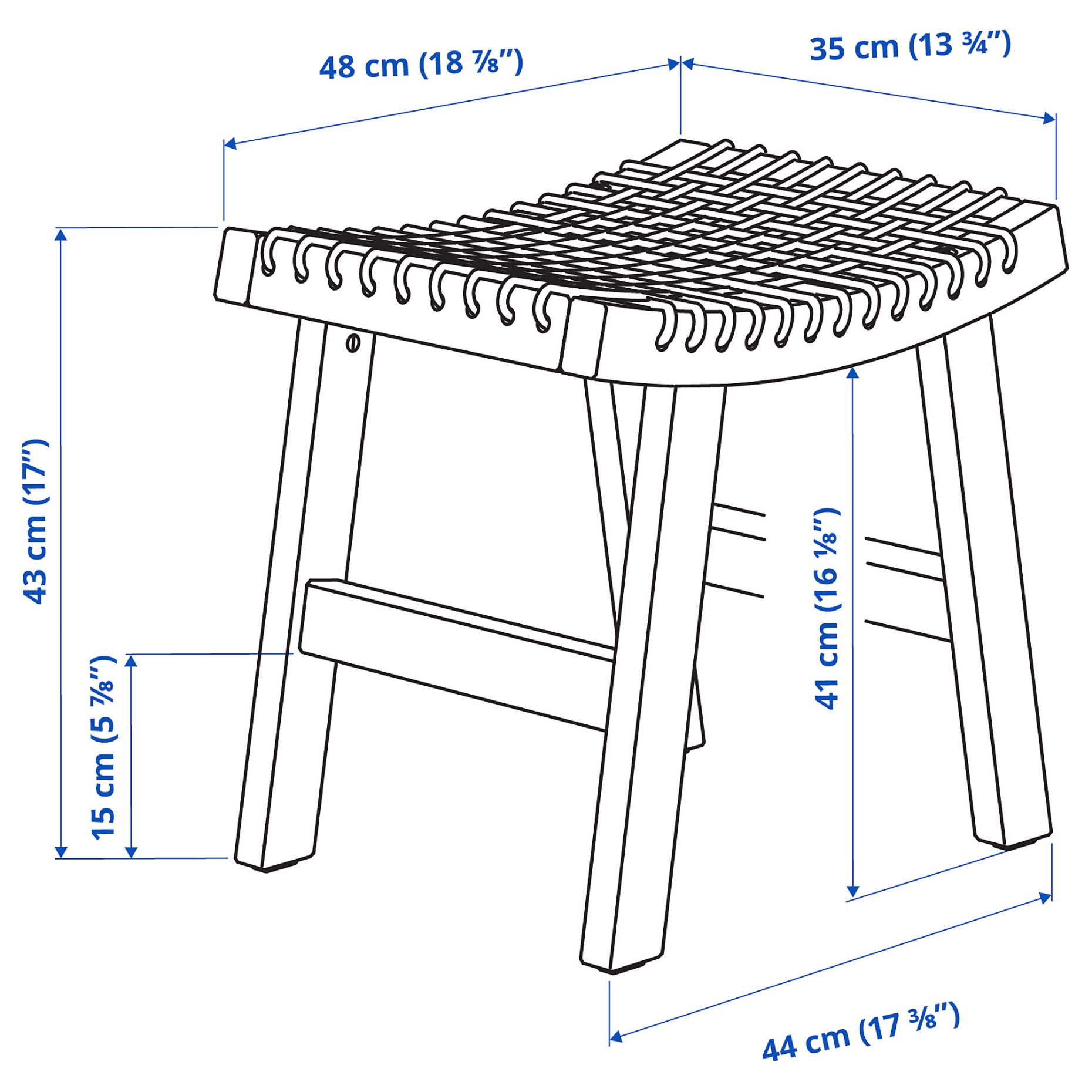 STACKHOLMEN, stool, outdoor, 204.114.25