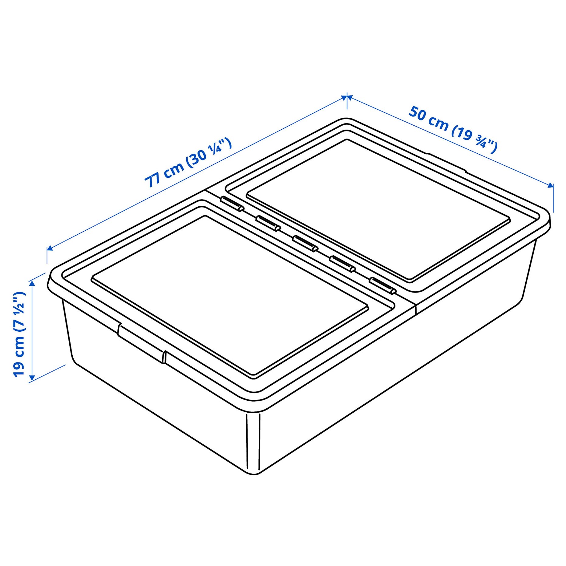 SOCKERBIT, storage box with lid, 204.115.24