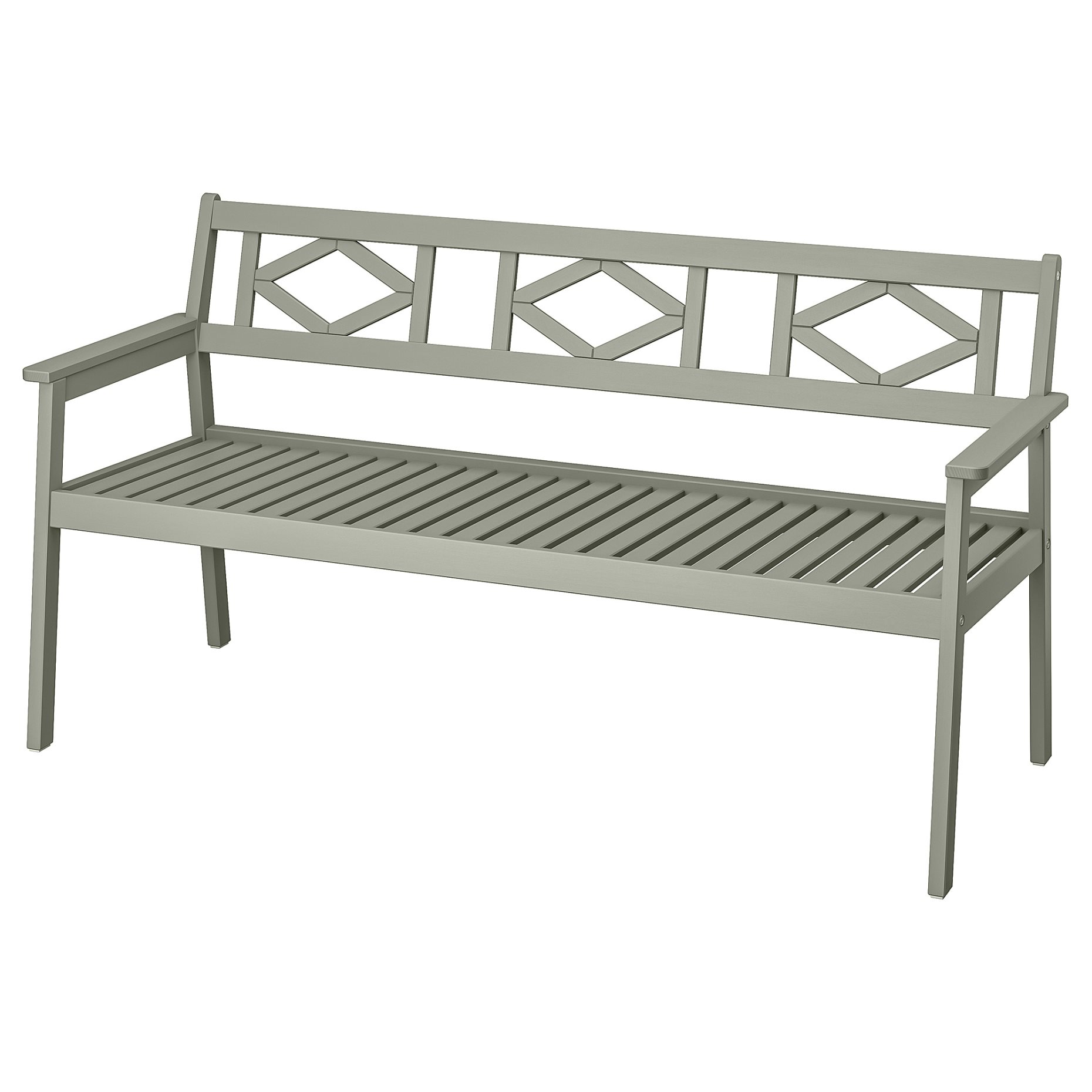 BONDHOLMEN, bench with backrest, outdoor, 204.206.32