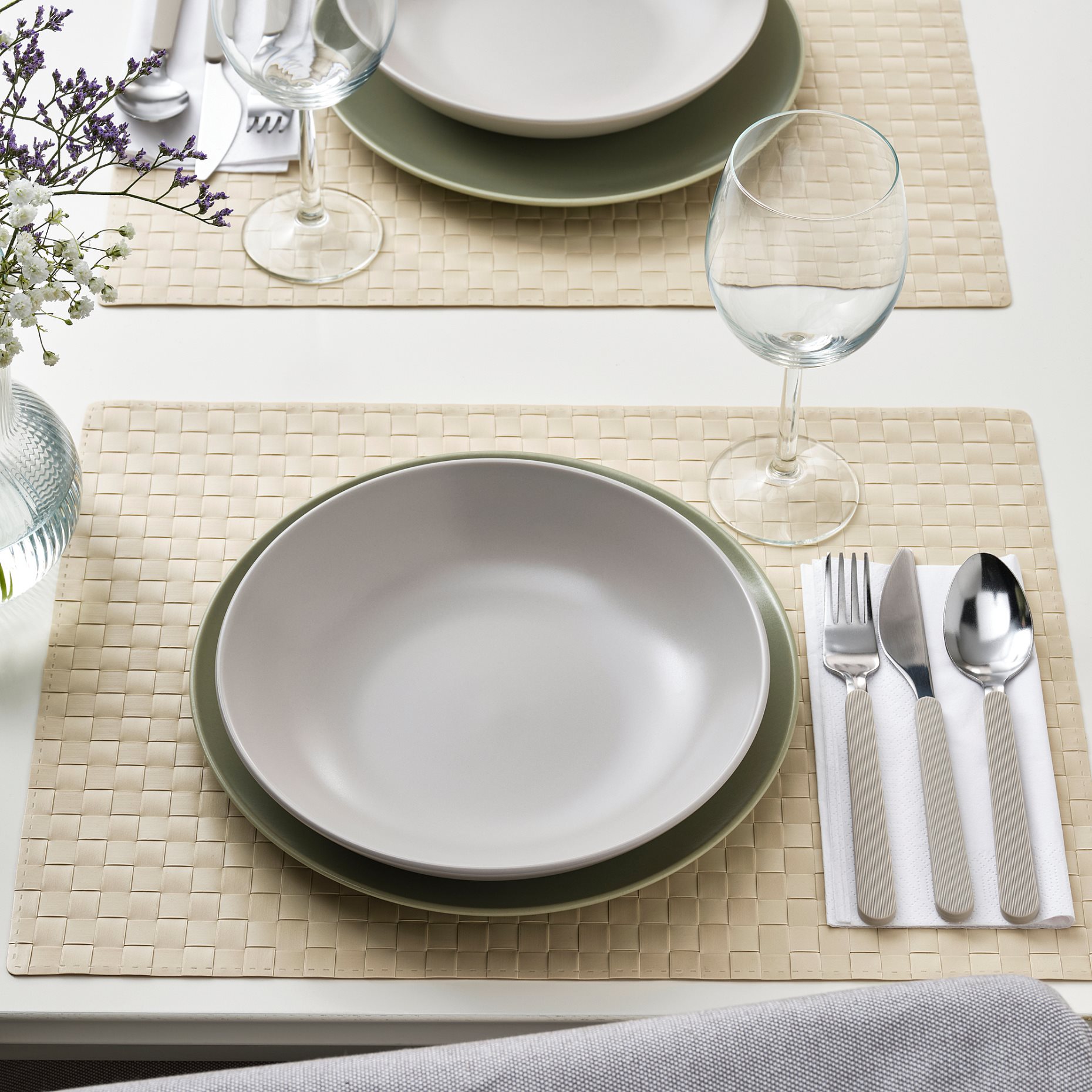 FÄRGKLAR, deep plate/matt 4 pack, 23 cm, 204.793.83