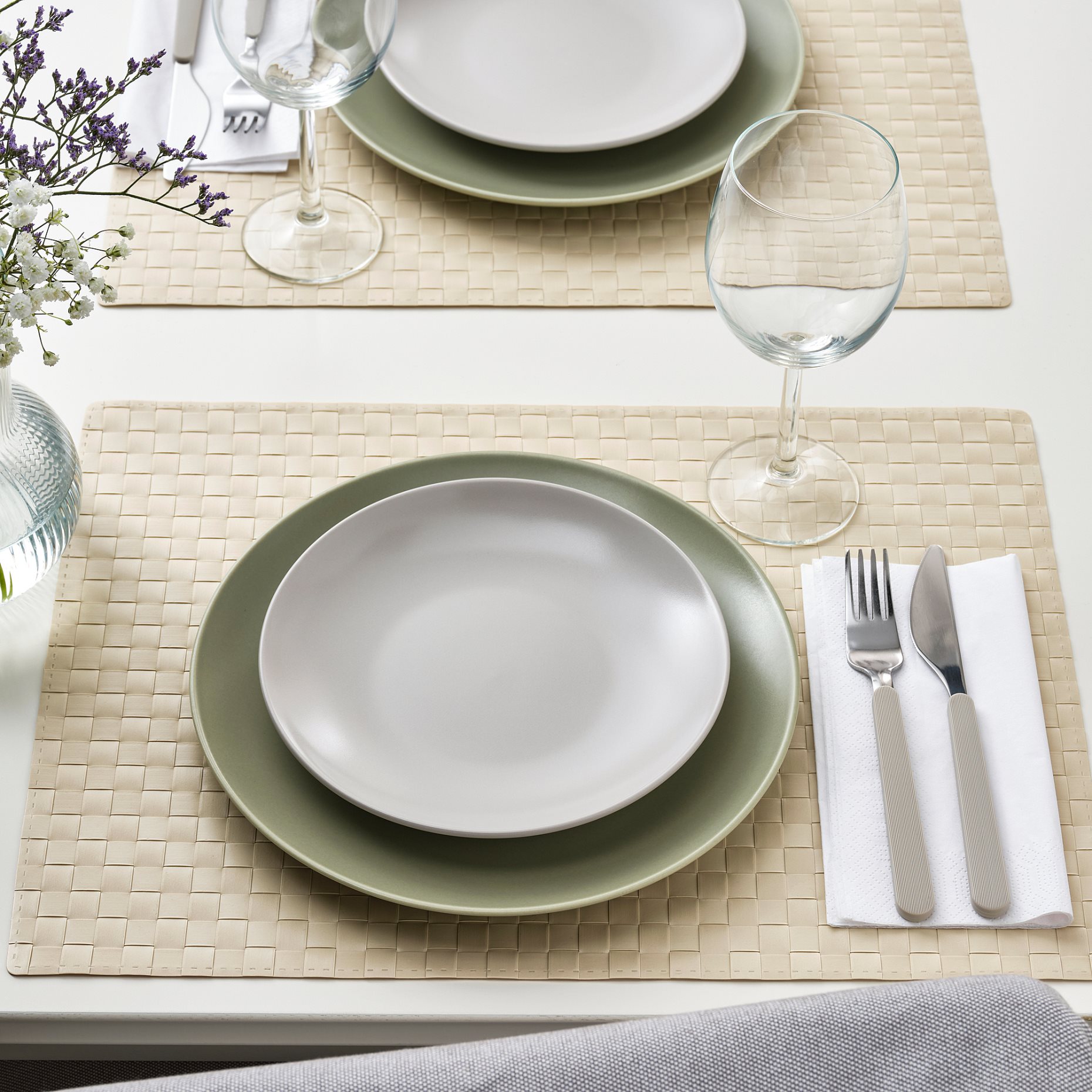 FÄRGKLAR, side plate/matt 4 pack, 20 cm, 204.794.20