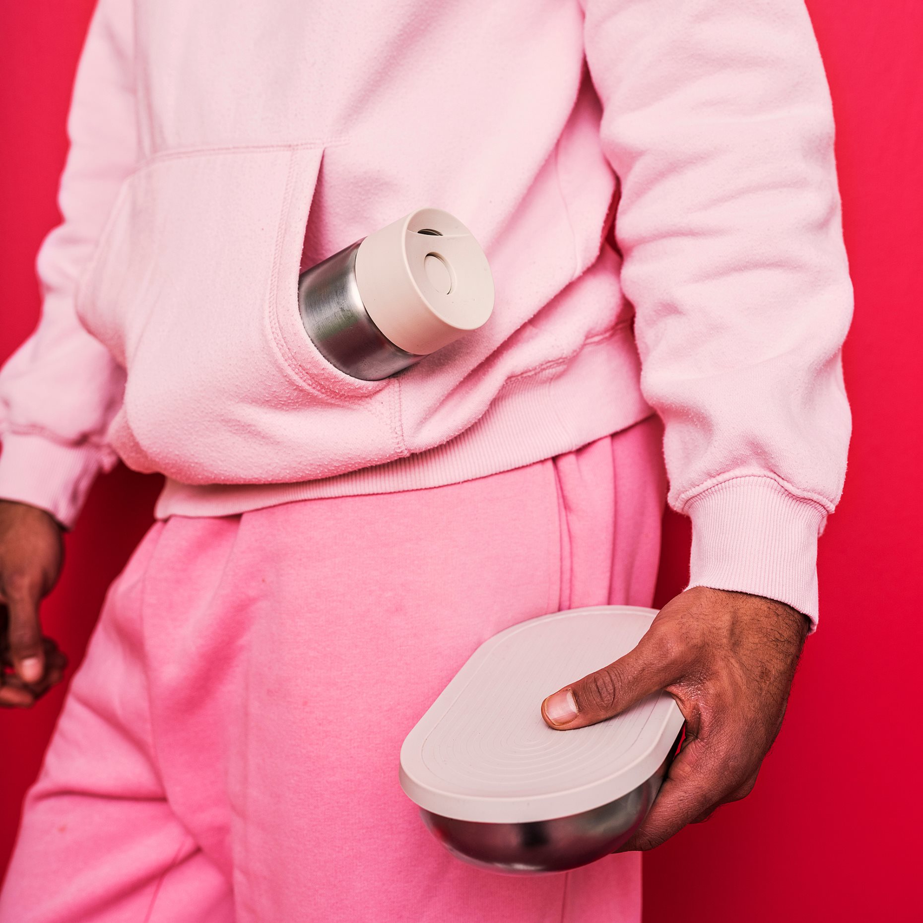 HALVVARM, δοχείο αποθήκευσης φαγητού με καπάκι και χώρισμα, 0.7 l, 204.972.21