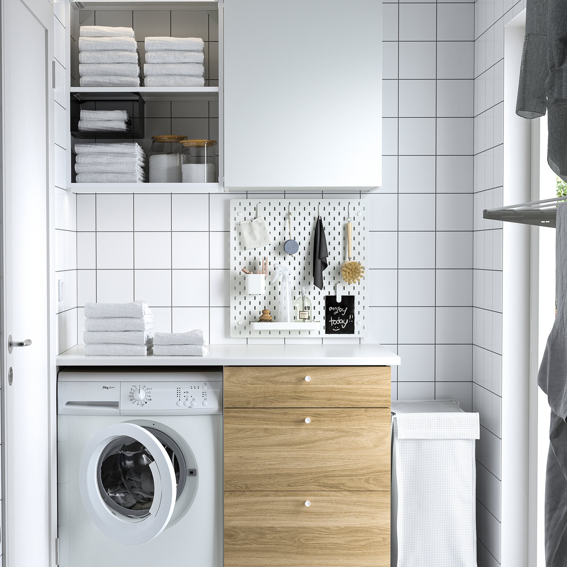 SKÅDIS, 7-piece accessories set, 205.864.20