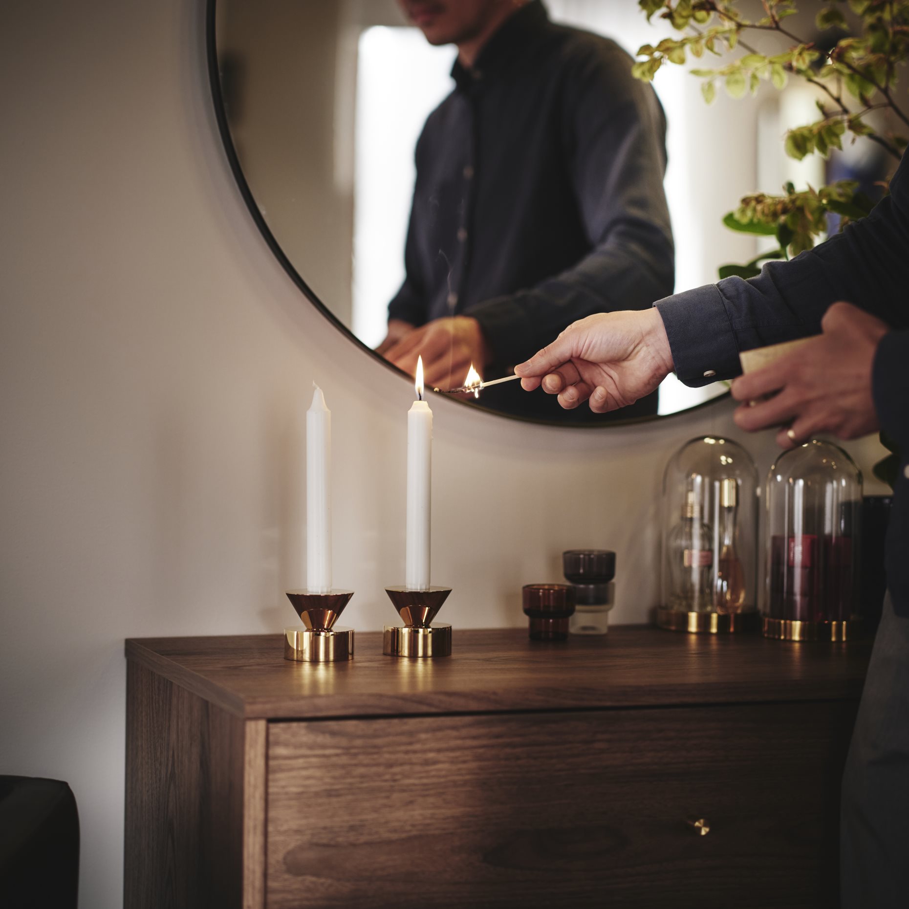 STOCKHOLM 2025, candlestick/tealight holder/set of 2, 6 cm, 205.905.06