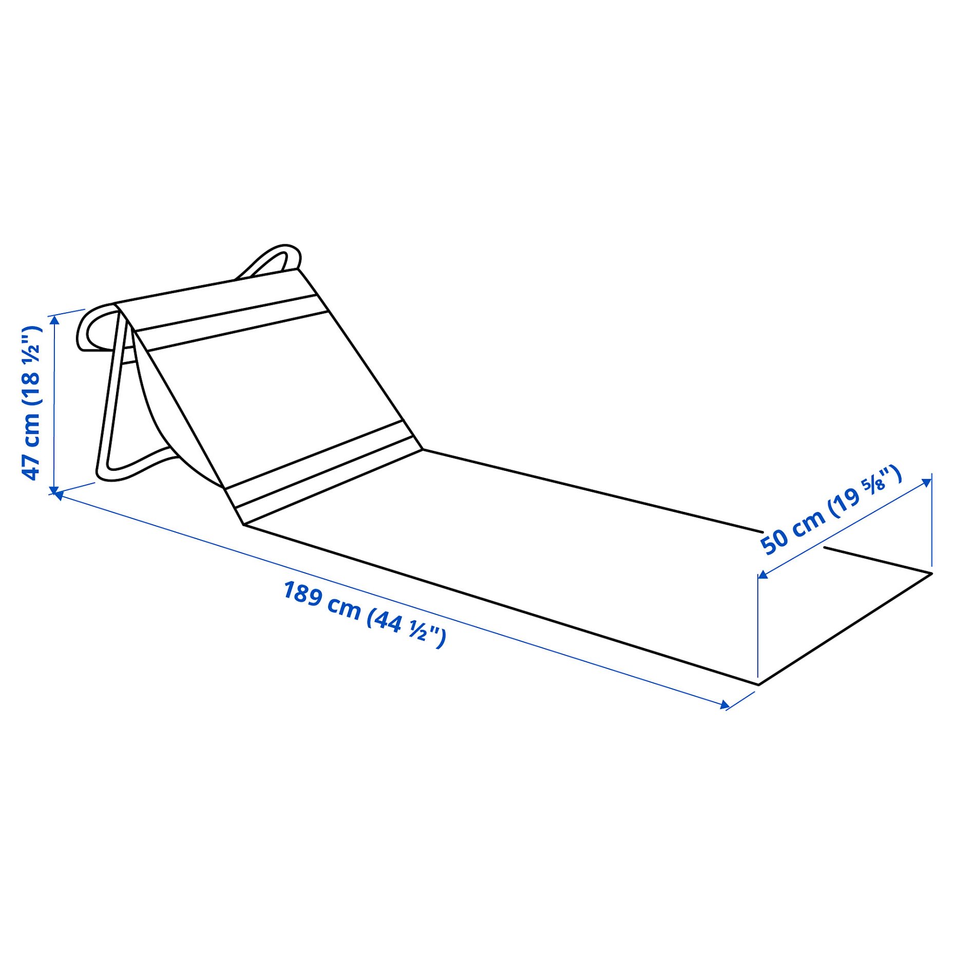 STRANDÖN, sun lounger, 205.911.10