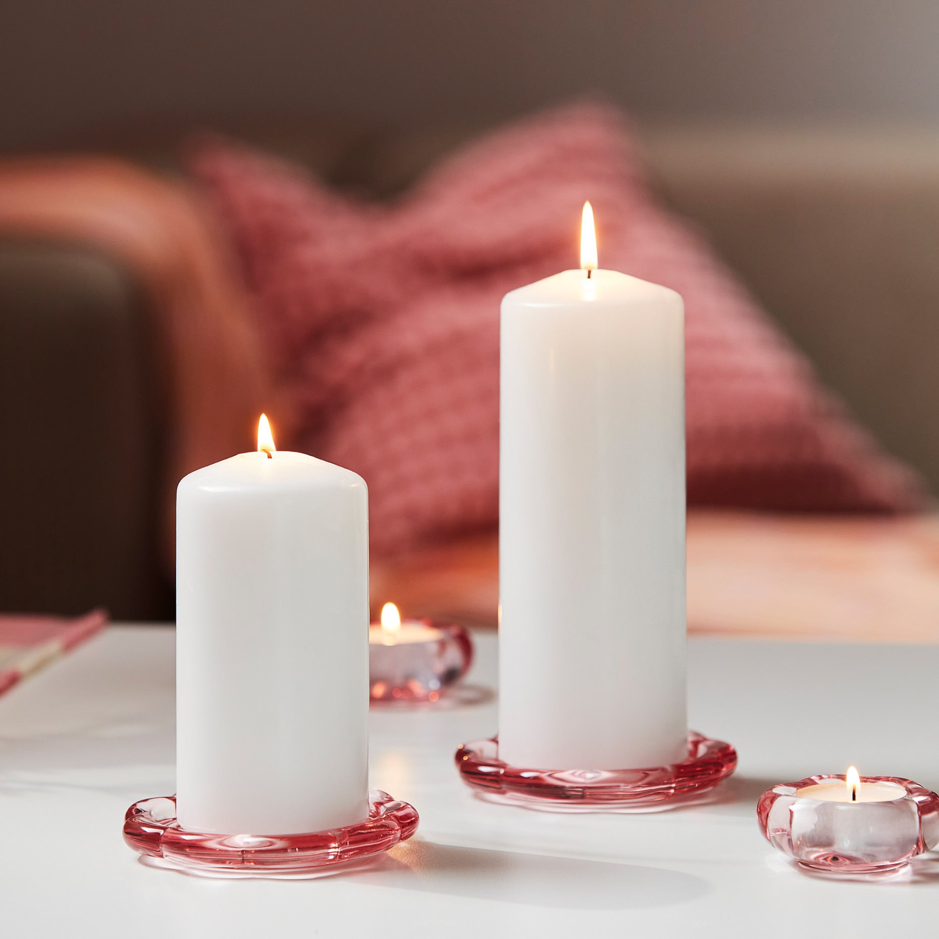 BLADFÅGEL, candle dish, 11 cm, 206.070.45