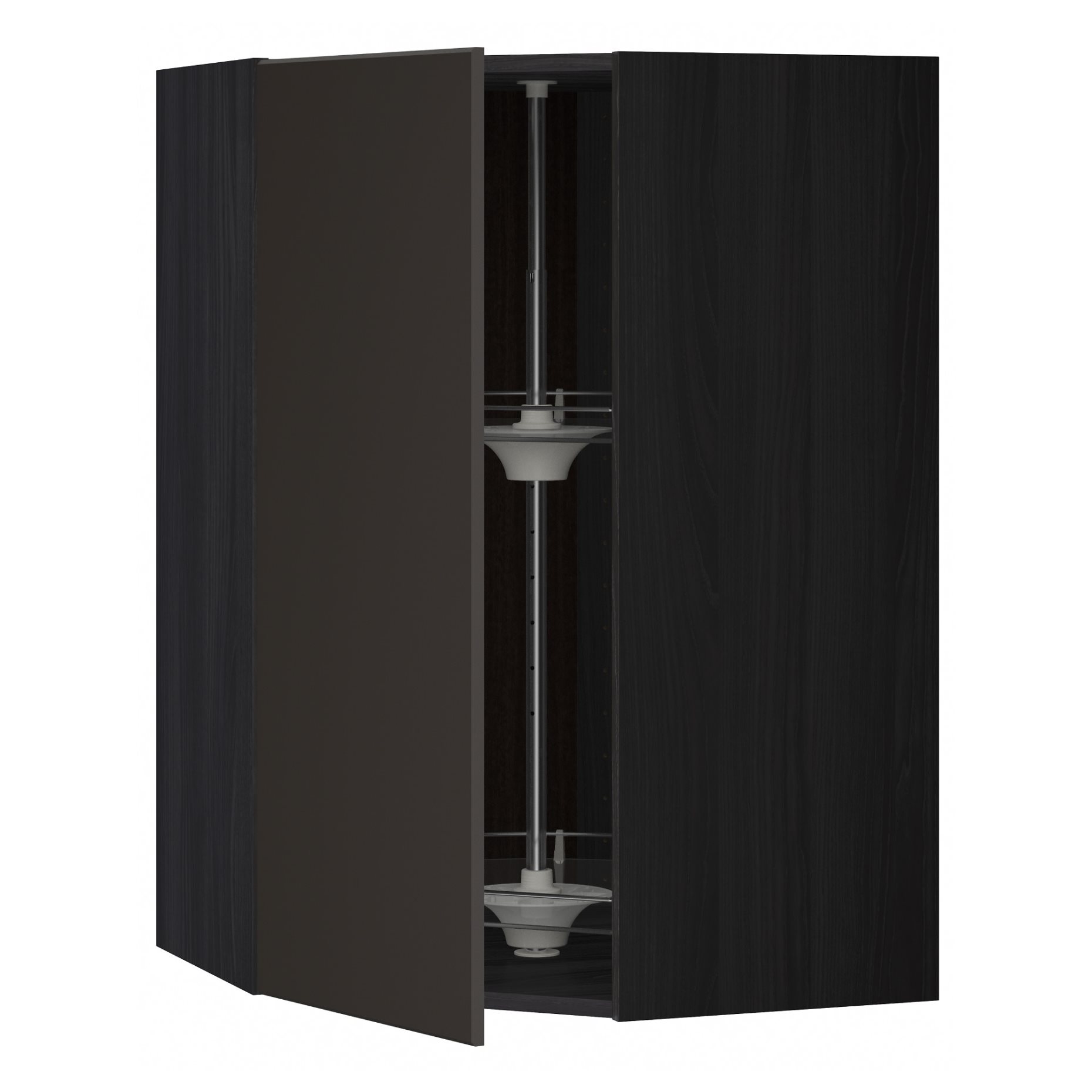 METOD, corner wall cabinet with carousel, 292.122.52