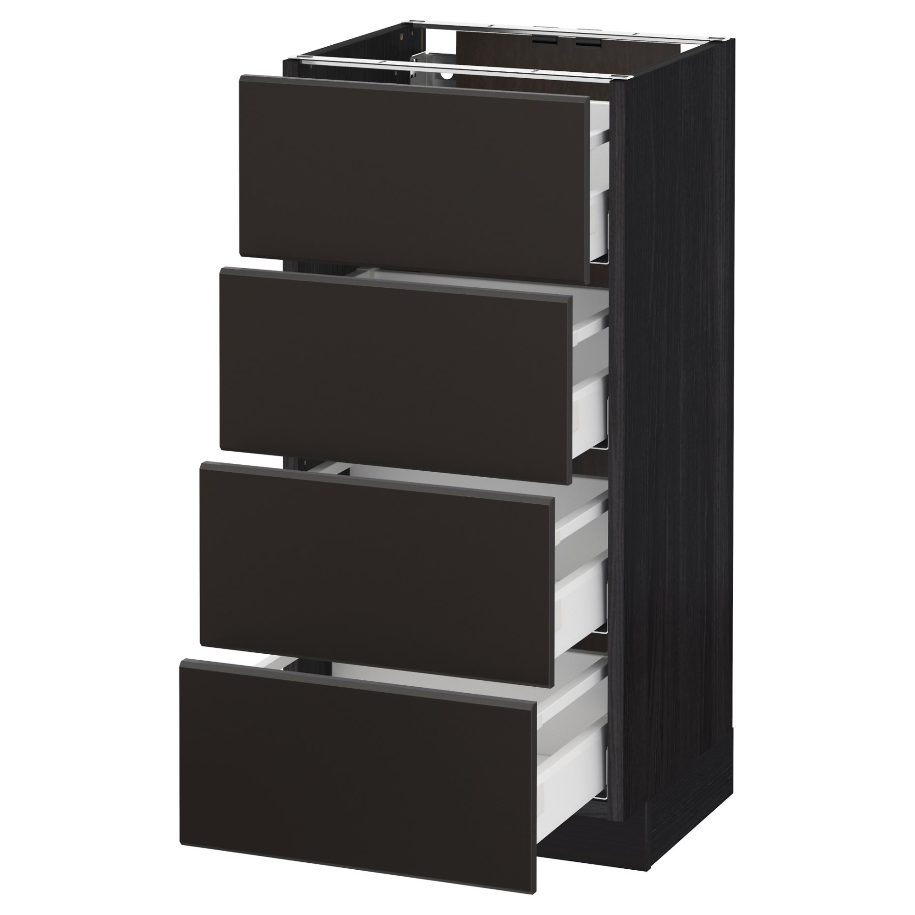 METOD/MAXIMERA, base cabinet 4 fronts/4 drawers, 292.127.75