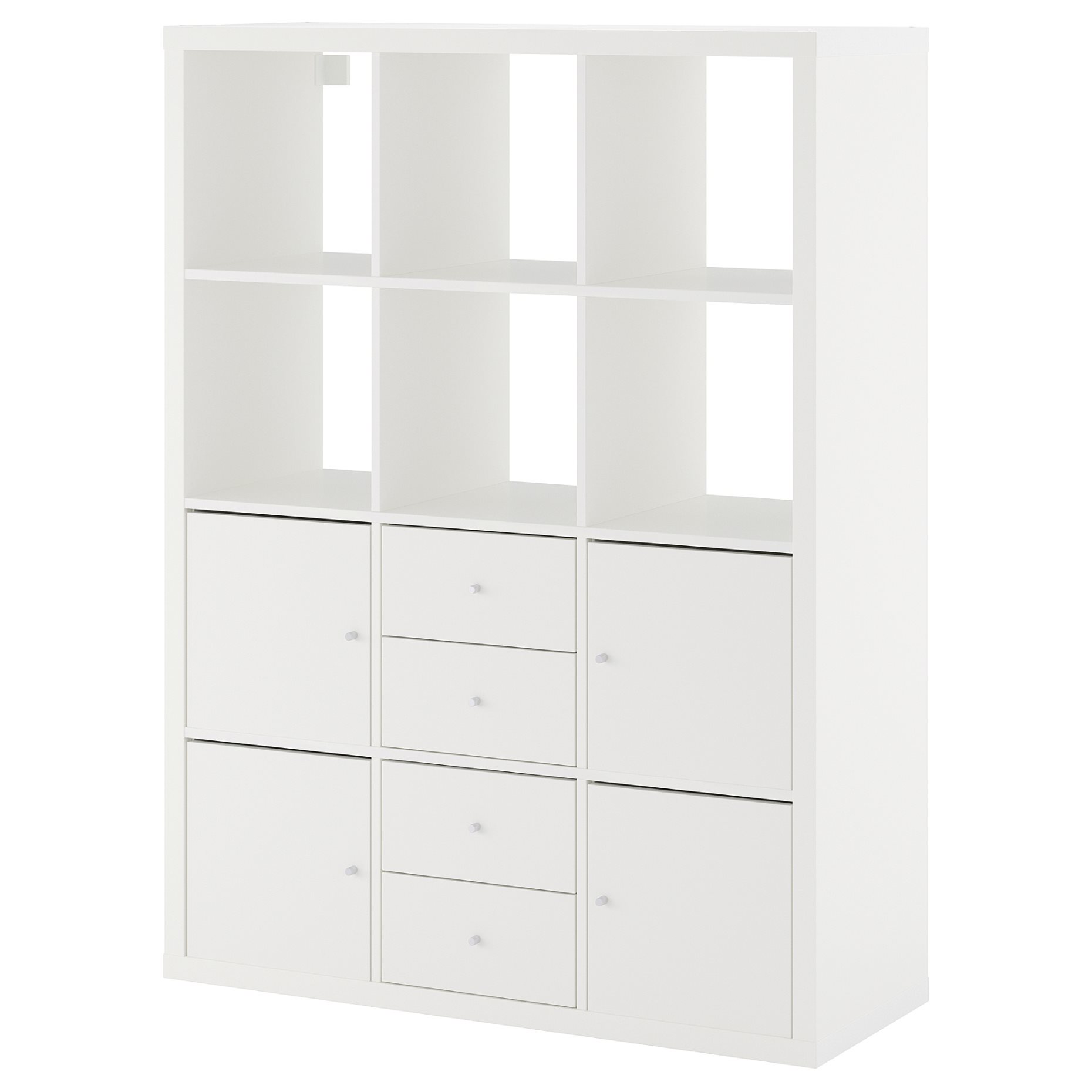 KALLAX, shelving unit with 6 inserts, 292.782.62