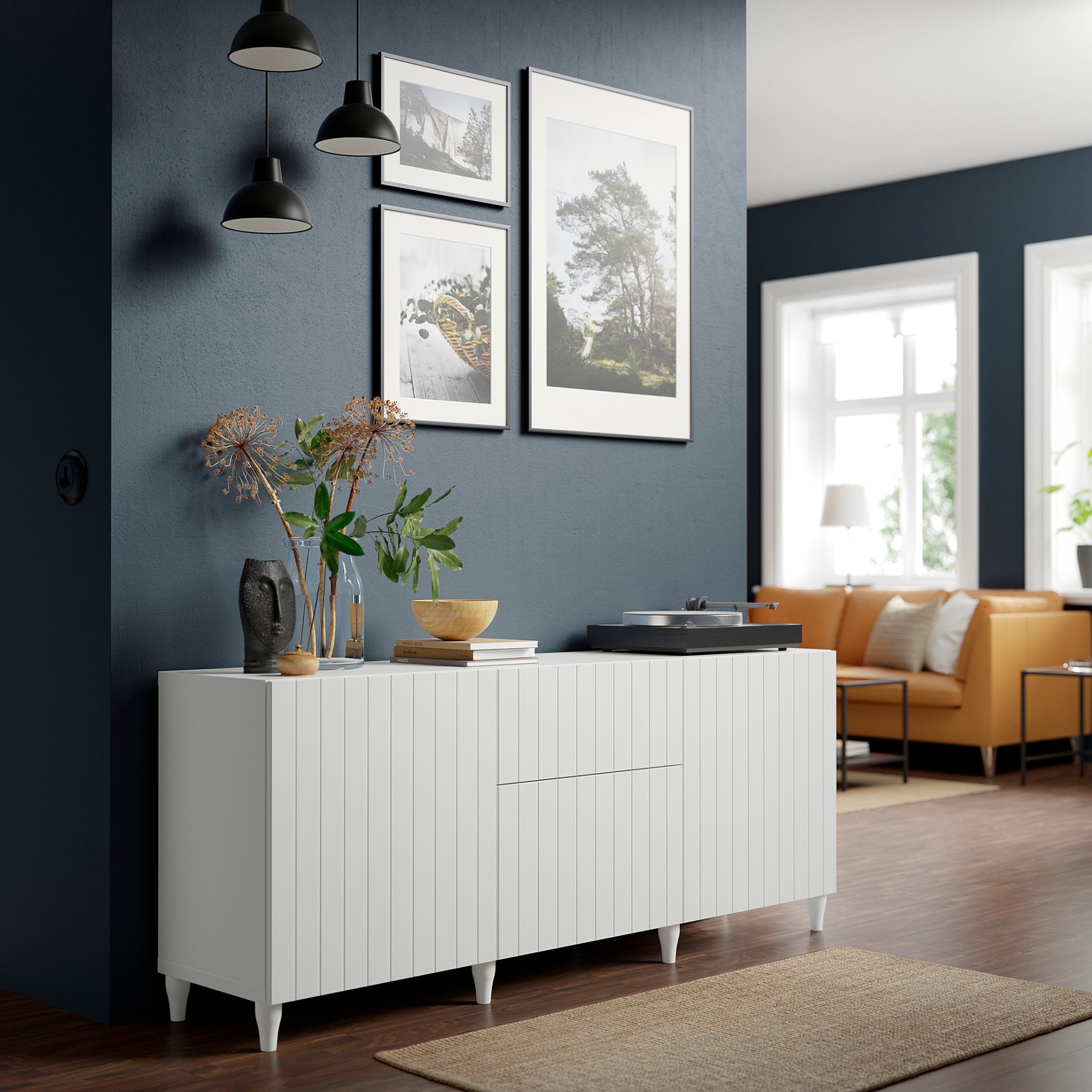 BESTÅ, storage combination with drawers push open, 180x42x74 cm, 294.126.80