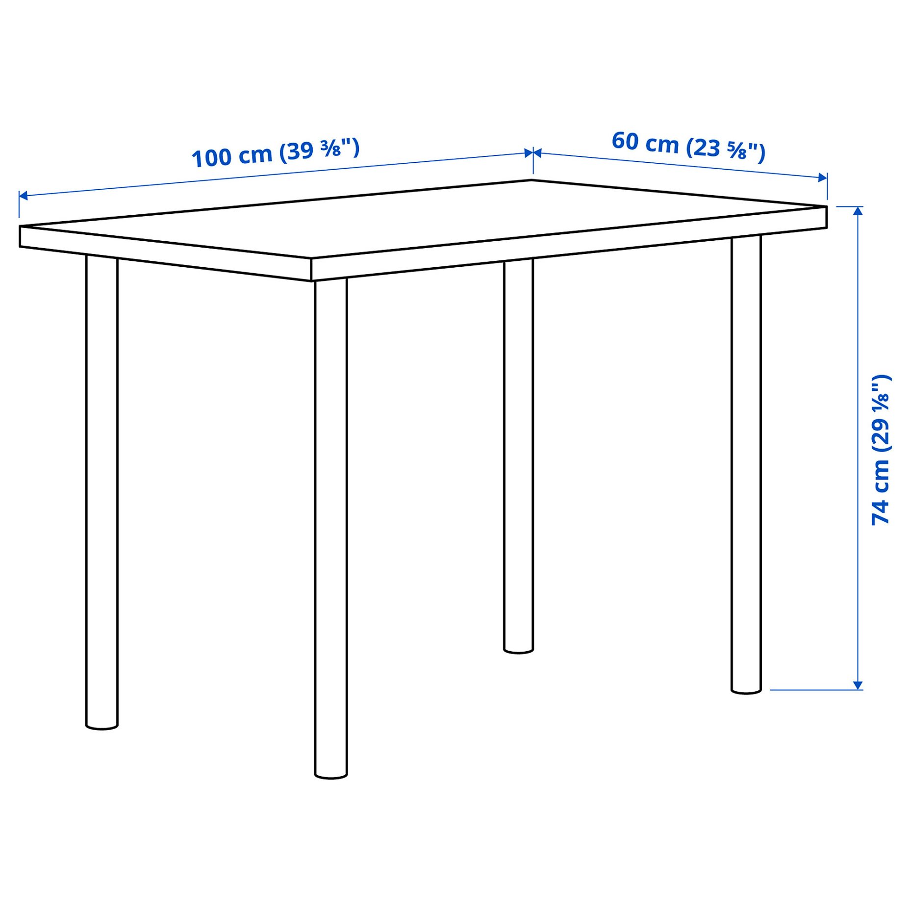 LINNMON/ADILS, γραφείο, 100x60 cm, 294.163.67