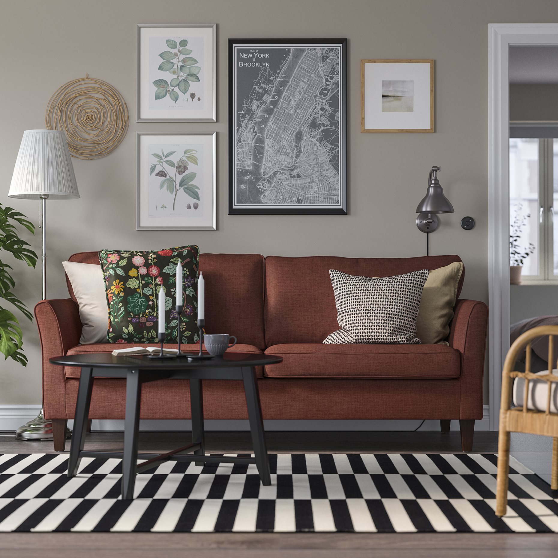 EKHOLMA, 3-seat sofa, 295.355.96