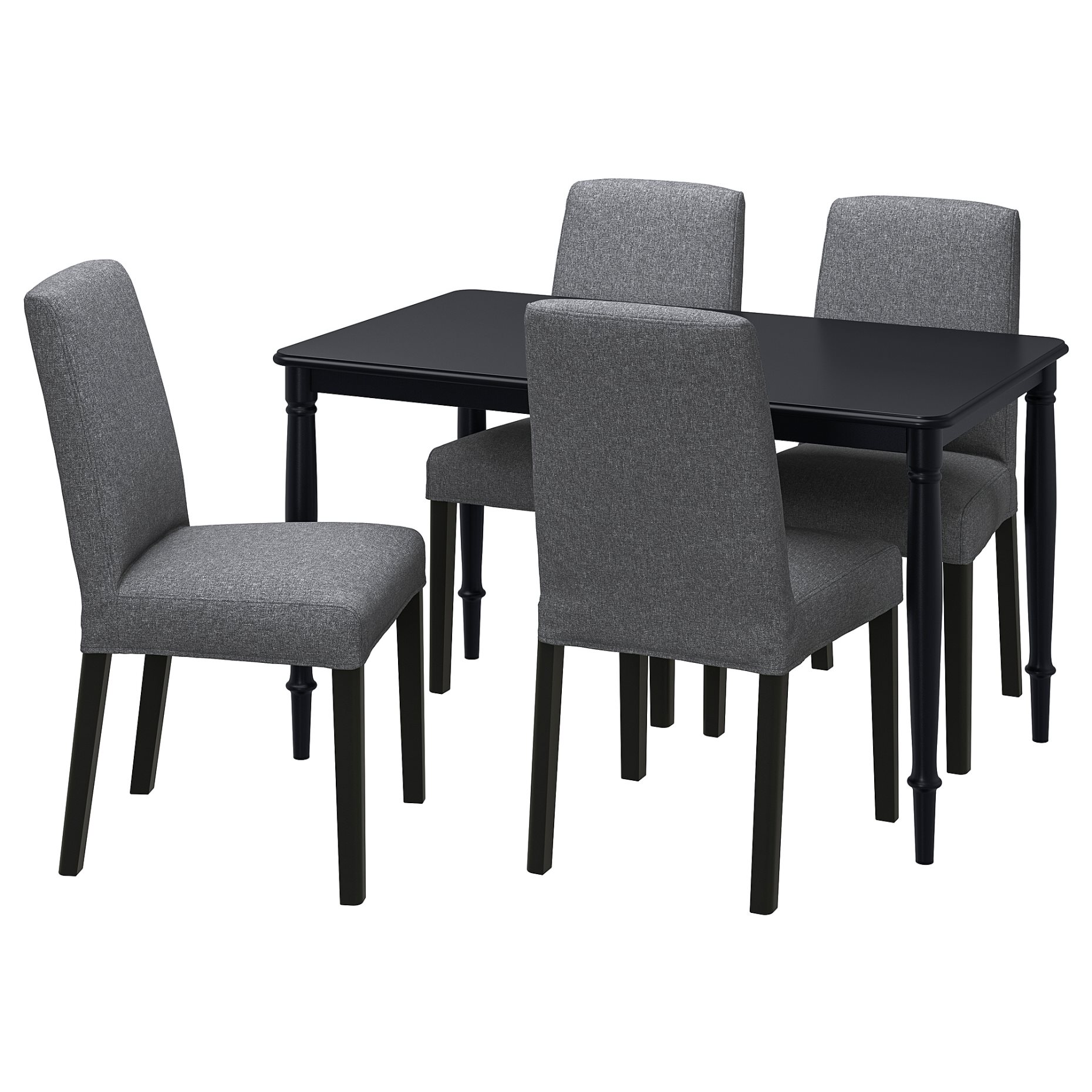 DANDERYD/BERGM, τραπέζι και 4 καρέκλες, 130 cm, 295.443.03