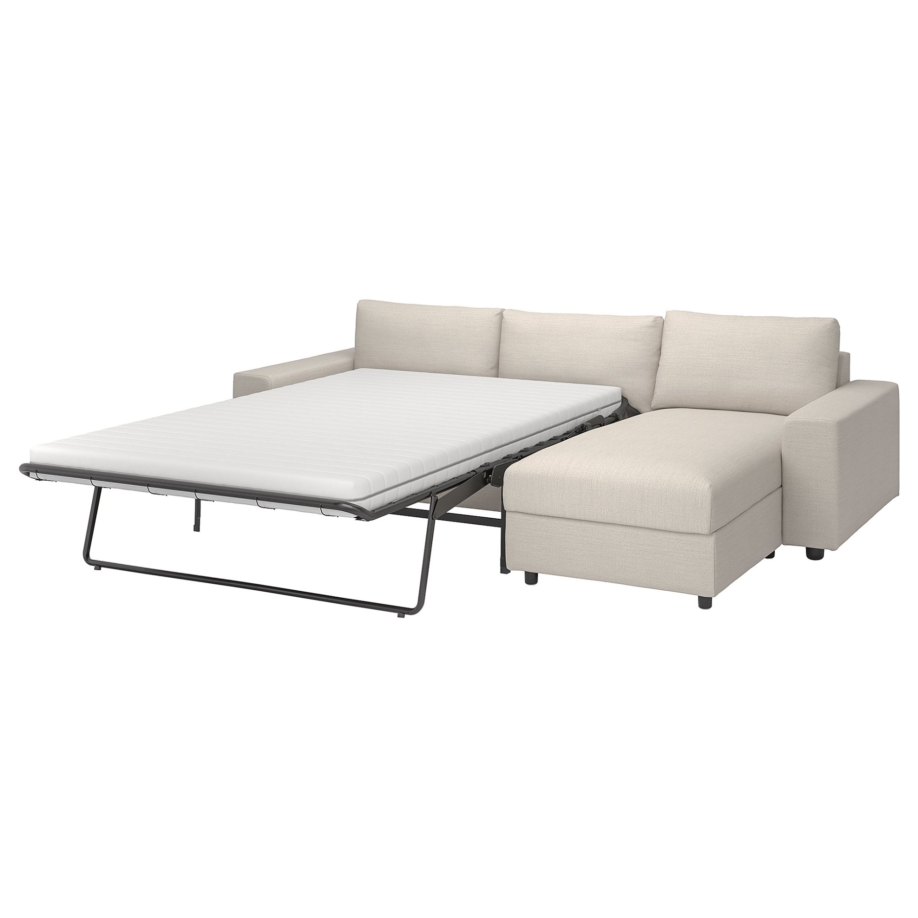 VIMLE, 3-seat sofa-bed with wide armrests and chaise longue, 295.452.13