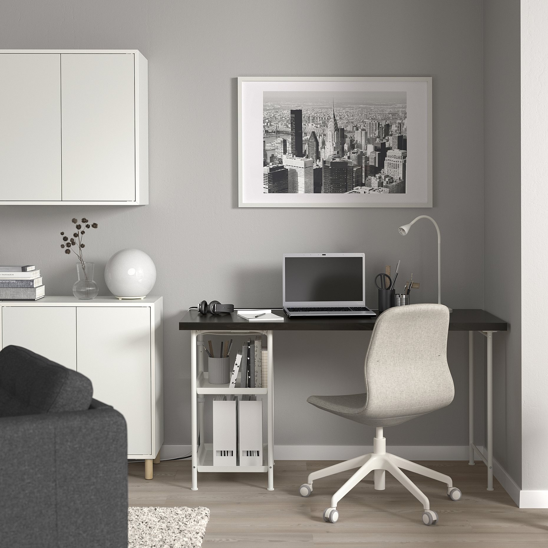 LAGKAPTEN/SPAND, desk, 140x60 cm, 295.636.74
