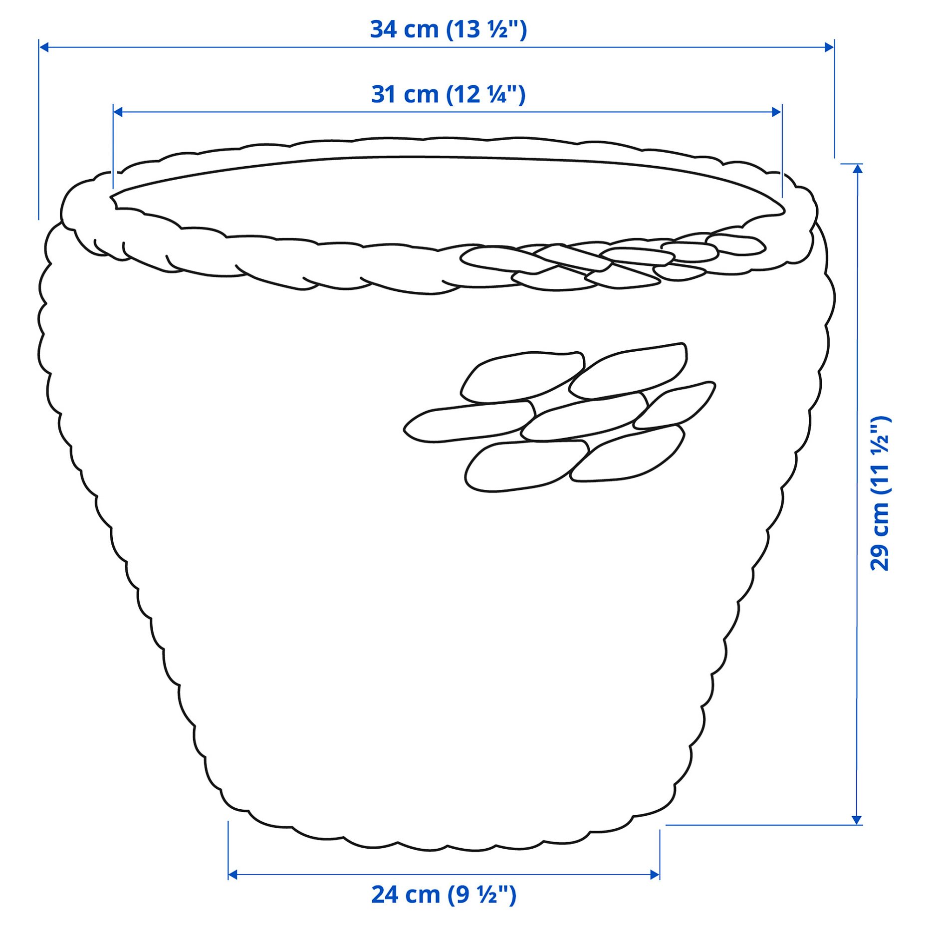DRUVFLÄDER, plant pot, 302.336.11