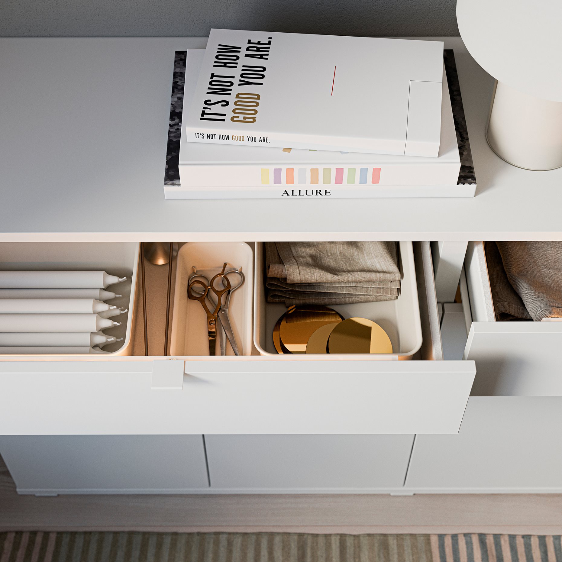 VIHALS, sideboard, 140x37x75 cm, 304.917.18