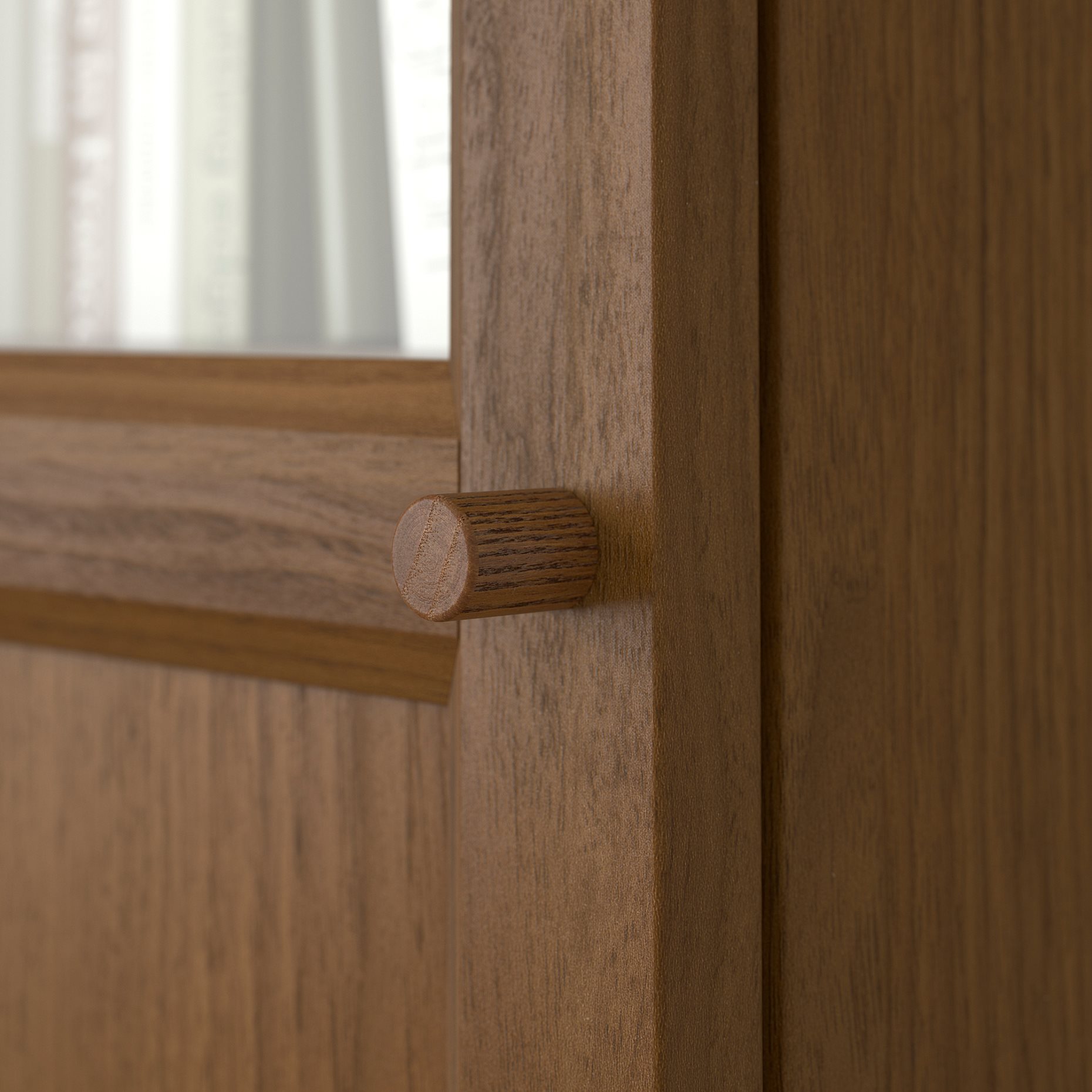 OXBERG, panel/glass door, 40x192 cm, 305.087.09