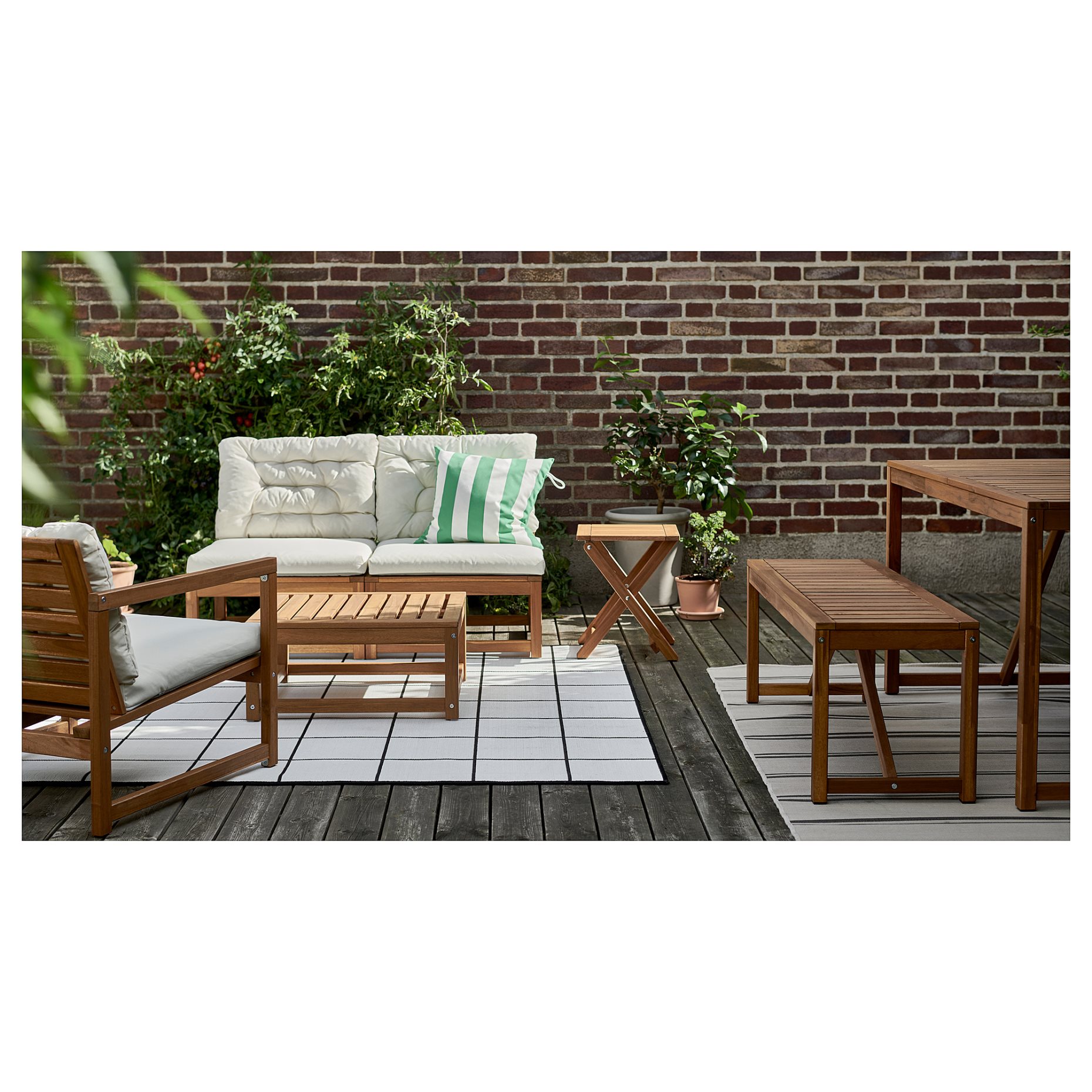NÄMMARÖ, table/outdoor, 200x75 cm, 305.102.98