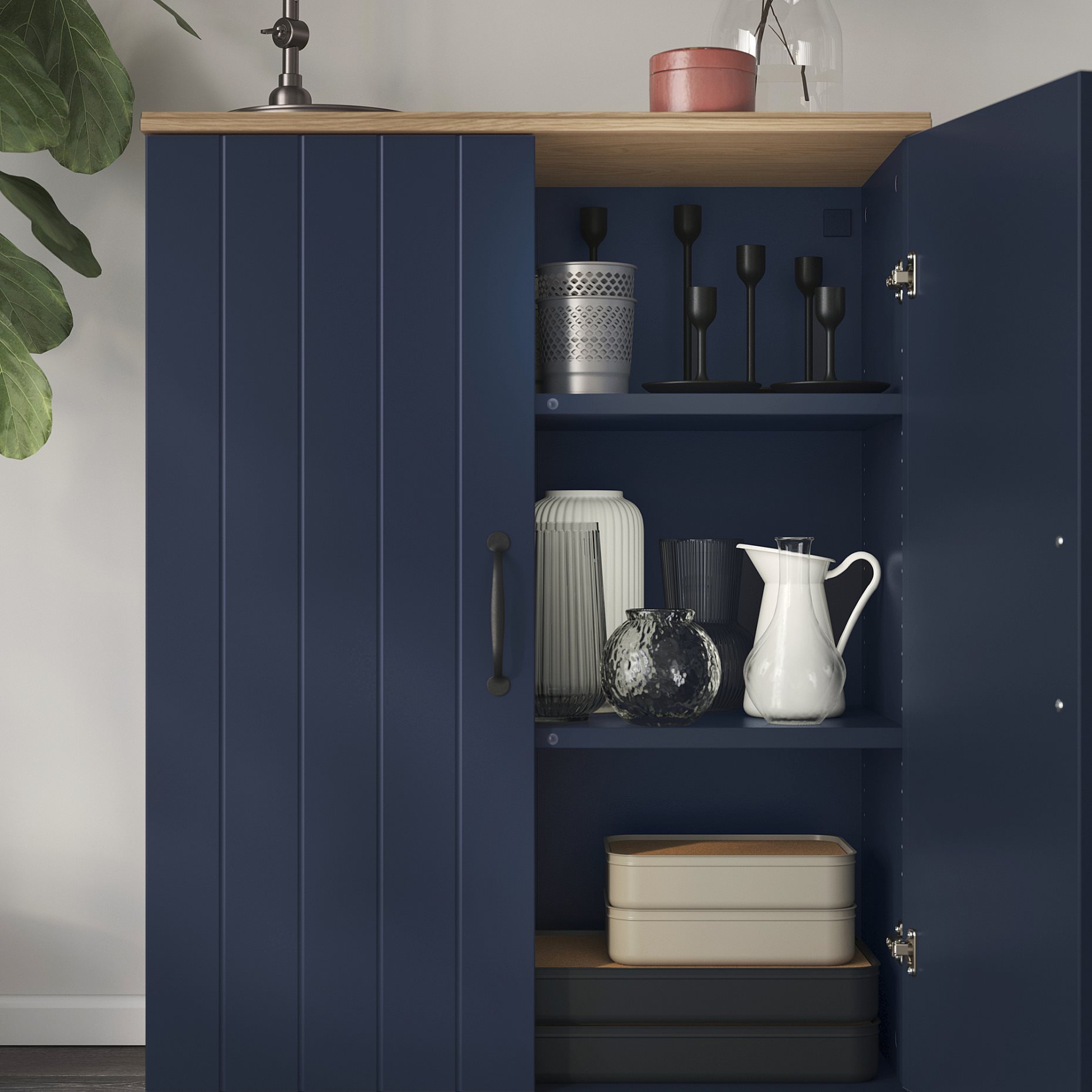 SKRUVBY, cabinet with doors, 70x90 cm, 305.203.58