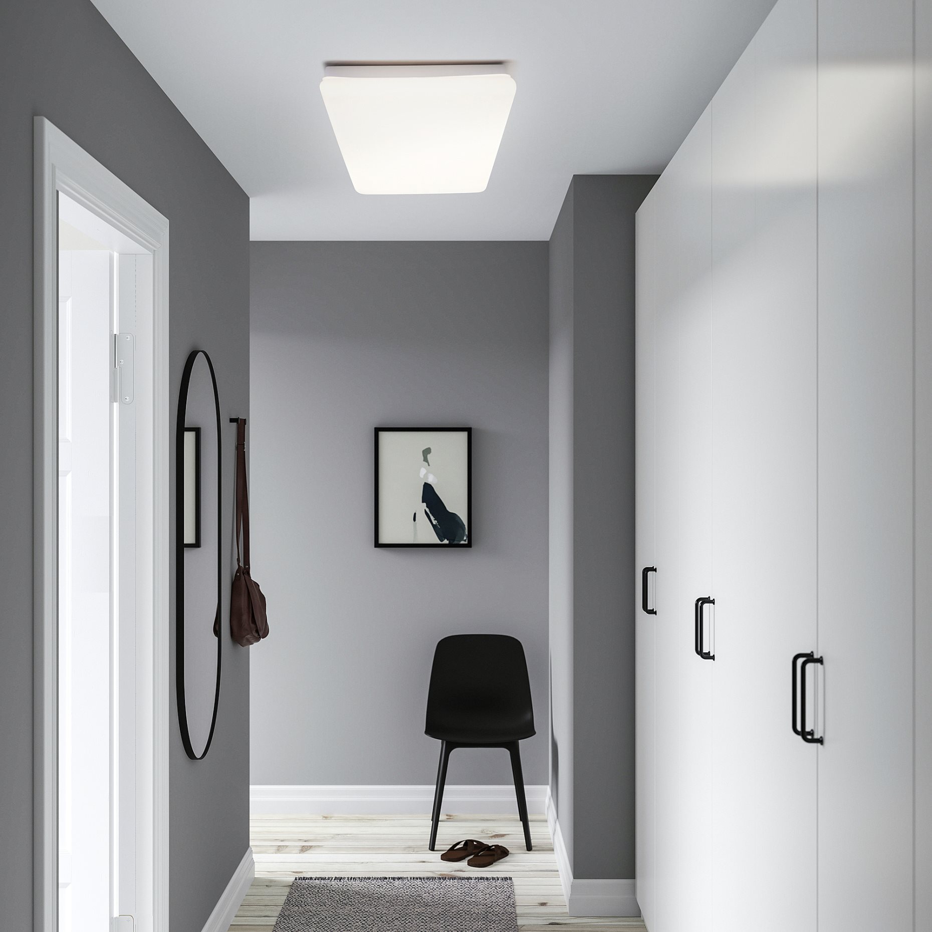 JETSTROM, ceiling panel with built-in LED light source/smart dimmable, 100x40 cm, 305.360.62