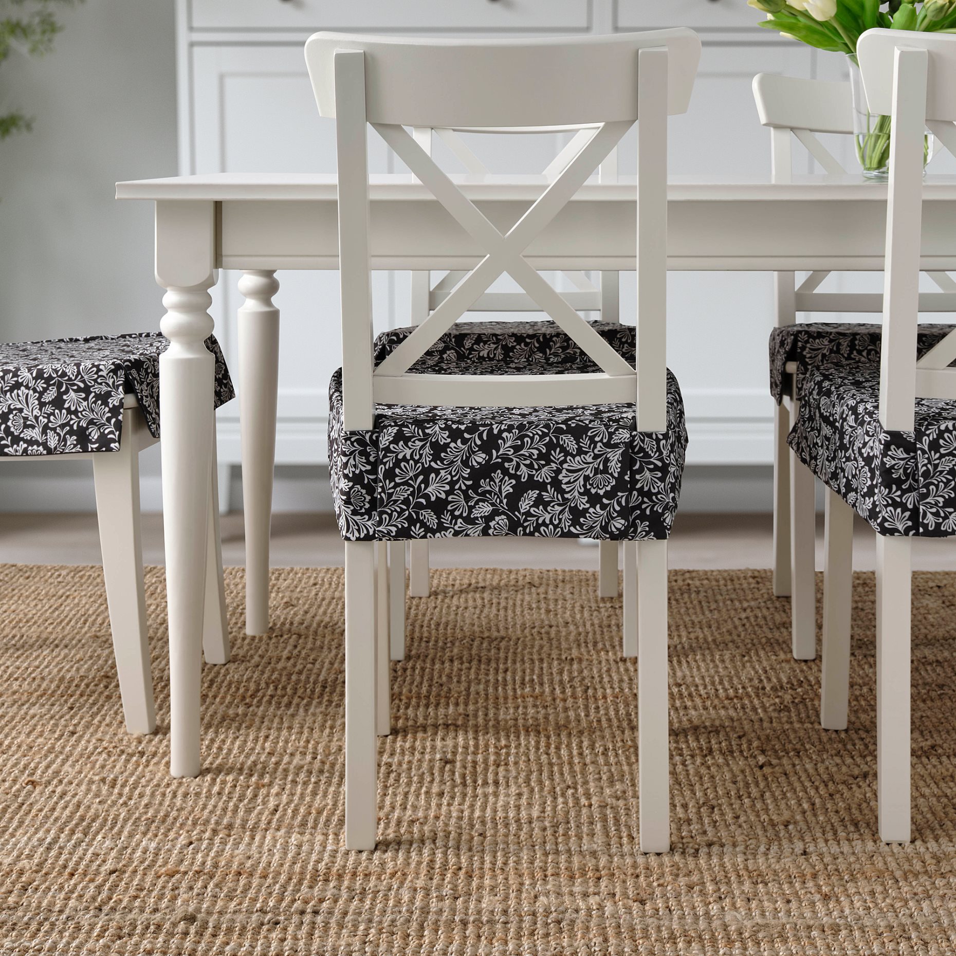 DVÄRGDUNÖRT, chair pad, 42/35x42x4 cm, 305.488.52