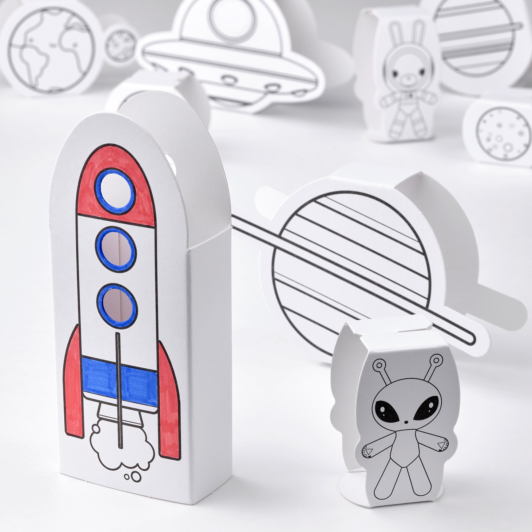 AFTONSPARV, 15-piece cardboard template set/space, 305.566.15