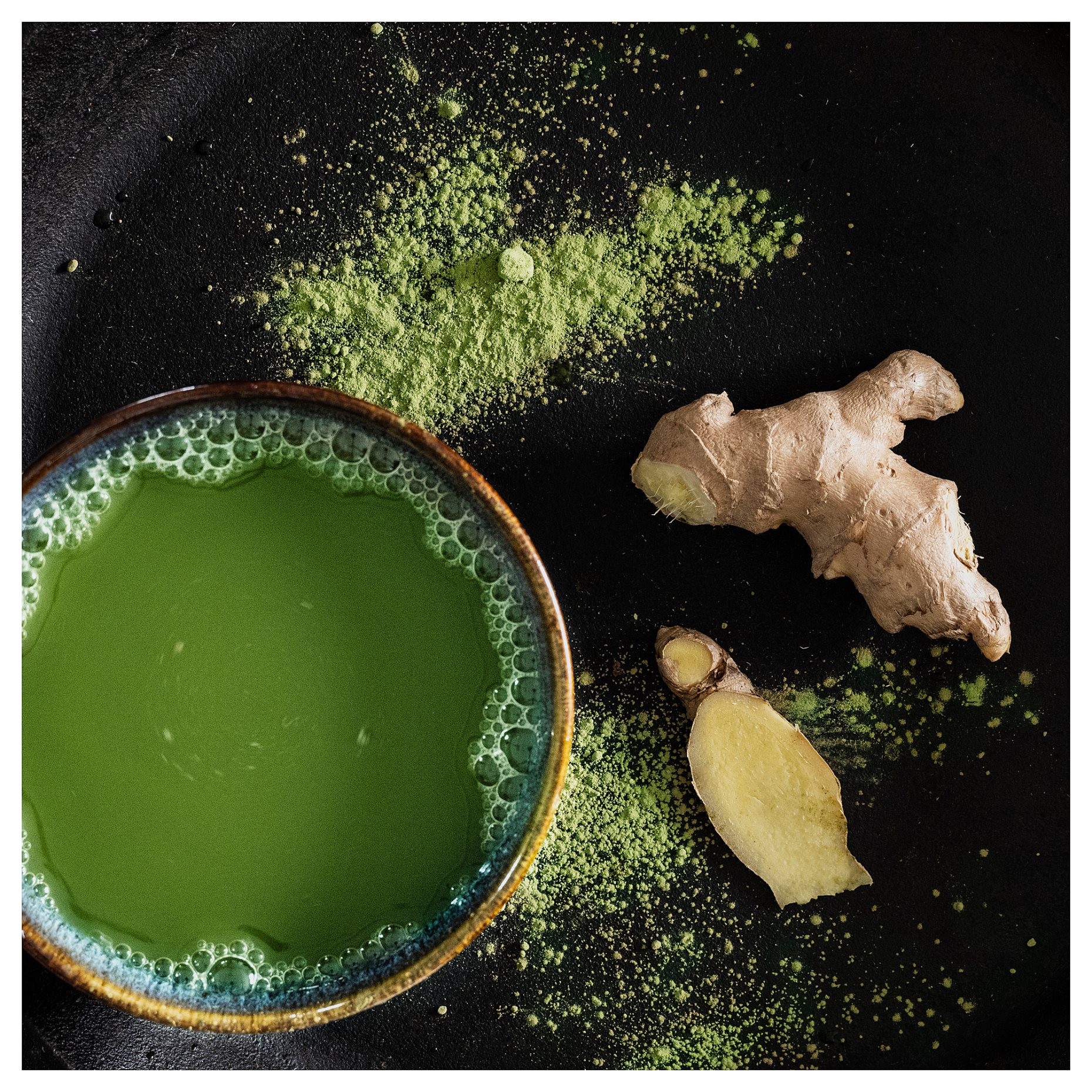 SOTRONN, scented candle in ceramic jar/matcha tea & ginger, 45 hr, 305.623.72