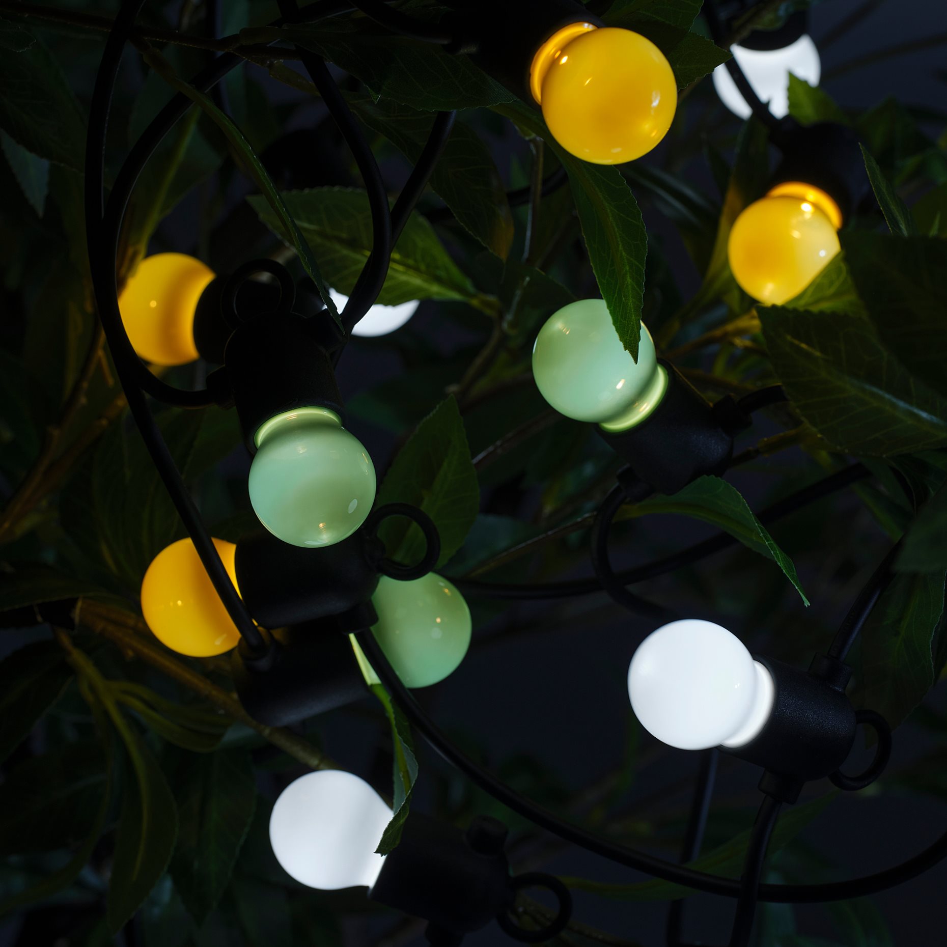 SOLVINDEN, lighting chain with built-in LED light source/12 lights/outdoor/battery-operated, 305.705.98