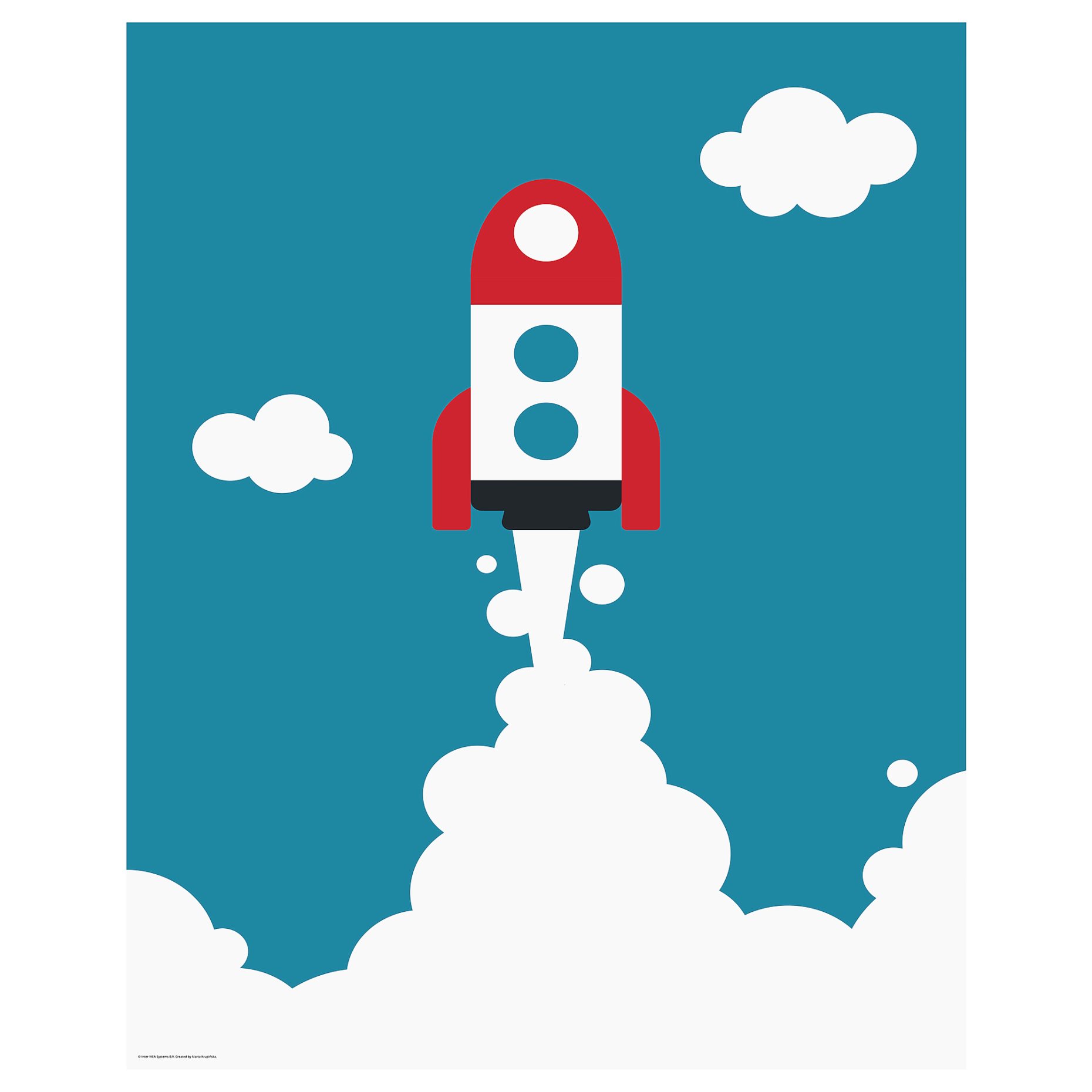 BILD, poster/rocket, 40x50 cm, 305.864.48