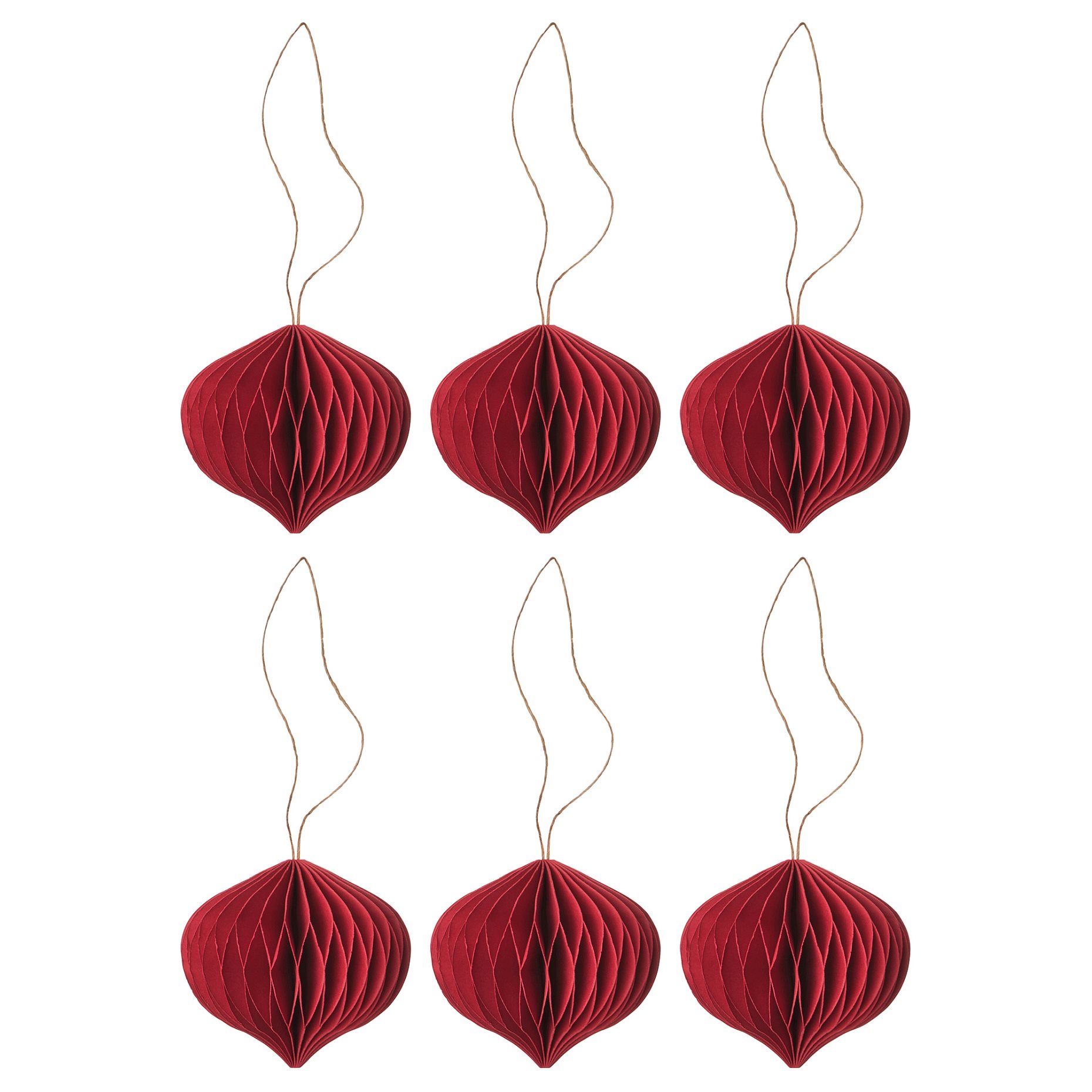 VINTERFINT, tree ornament set of 6, 6 cm, 306.047.96