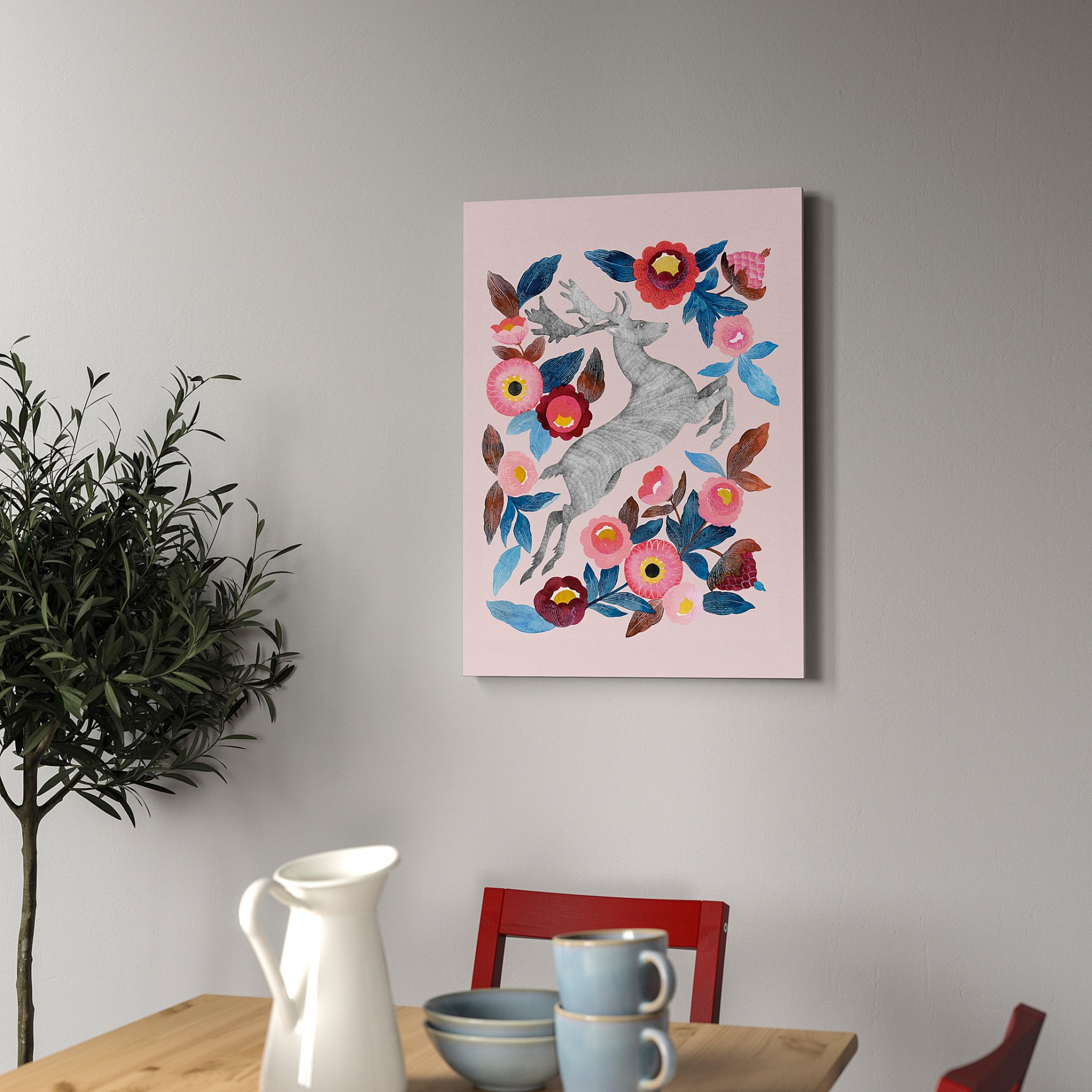PJÄTTERYD, picture/forest fairy tale, 50x70 cm, 306.141.30