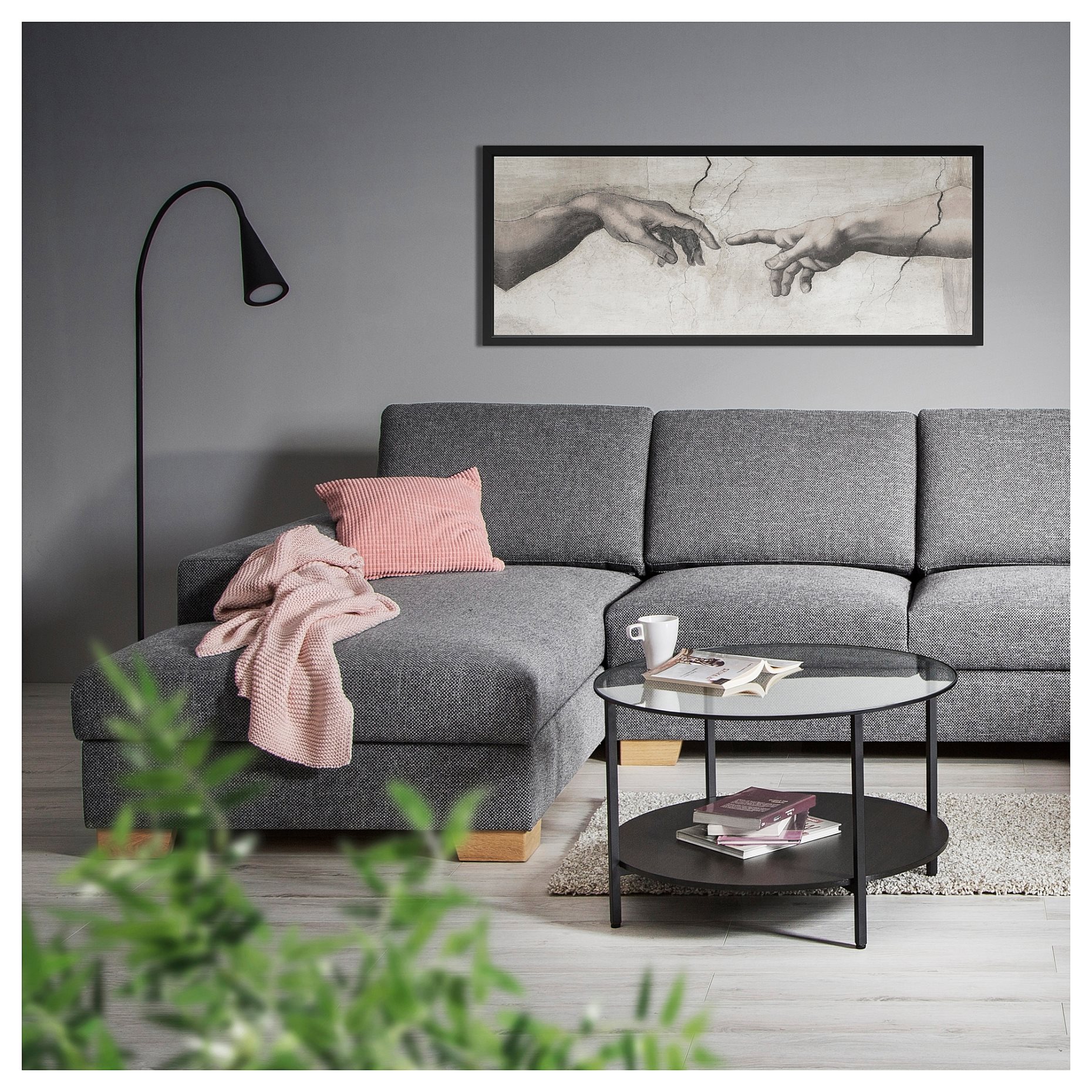 SÖRVALLEN, 3-seat sofa with chaise longue/left, 393.041.47