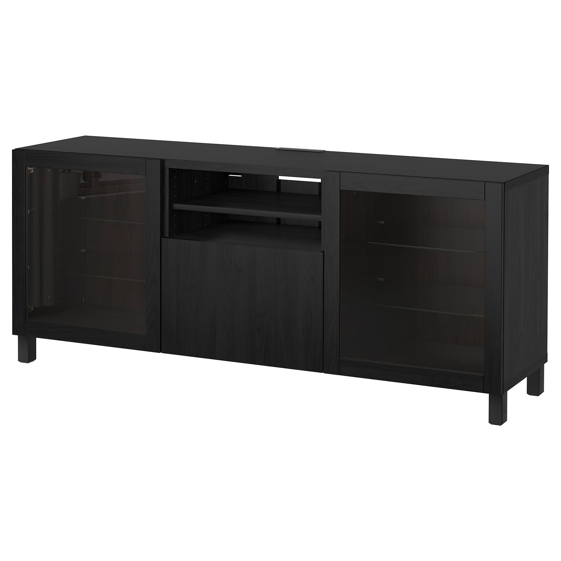 BESTÅ, TV bench with drawers push open, 180x42x74 cm, 394.430.11