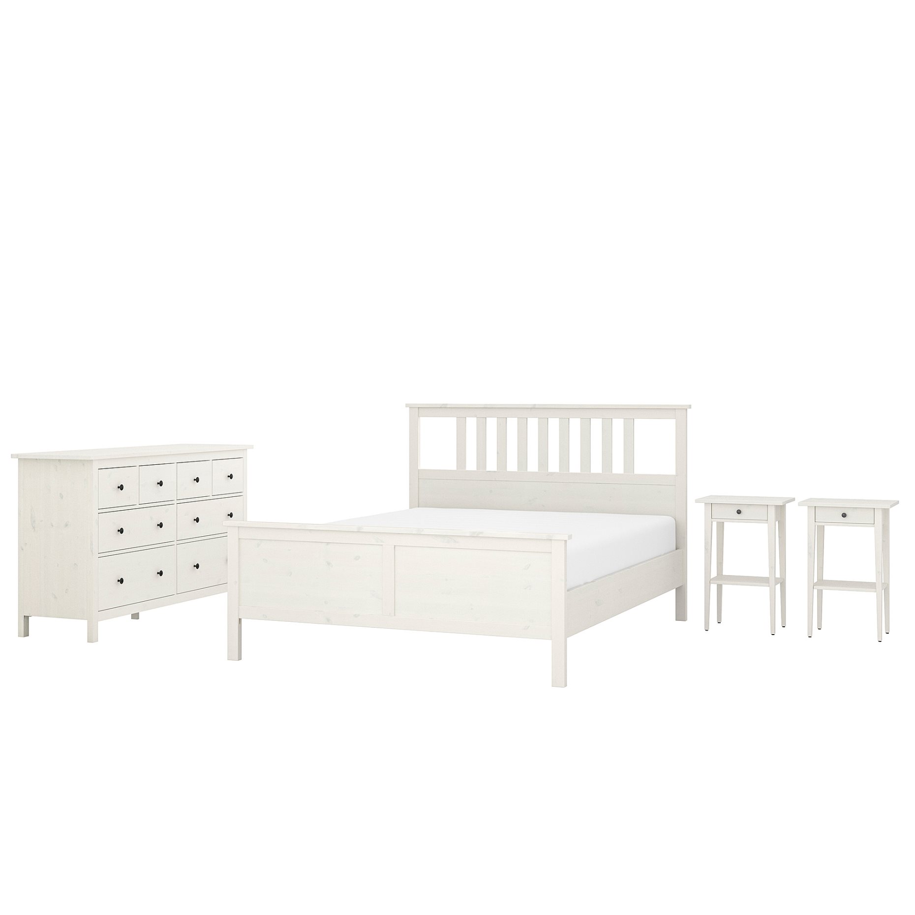 HEMNES, bedroom furniture/set of 4, 160x200 cm, 394.834.17