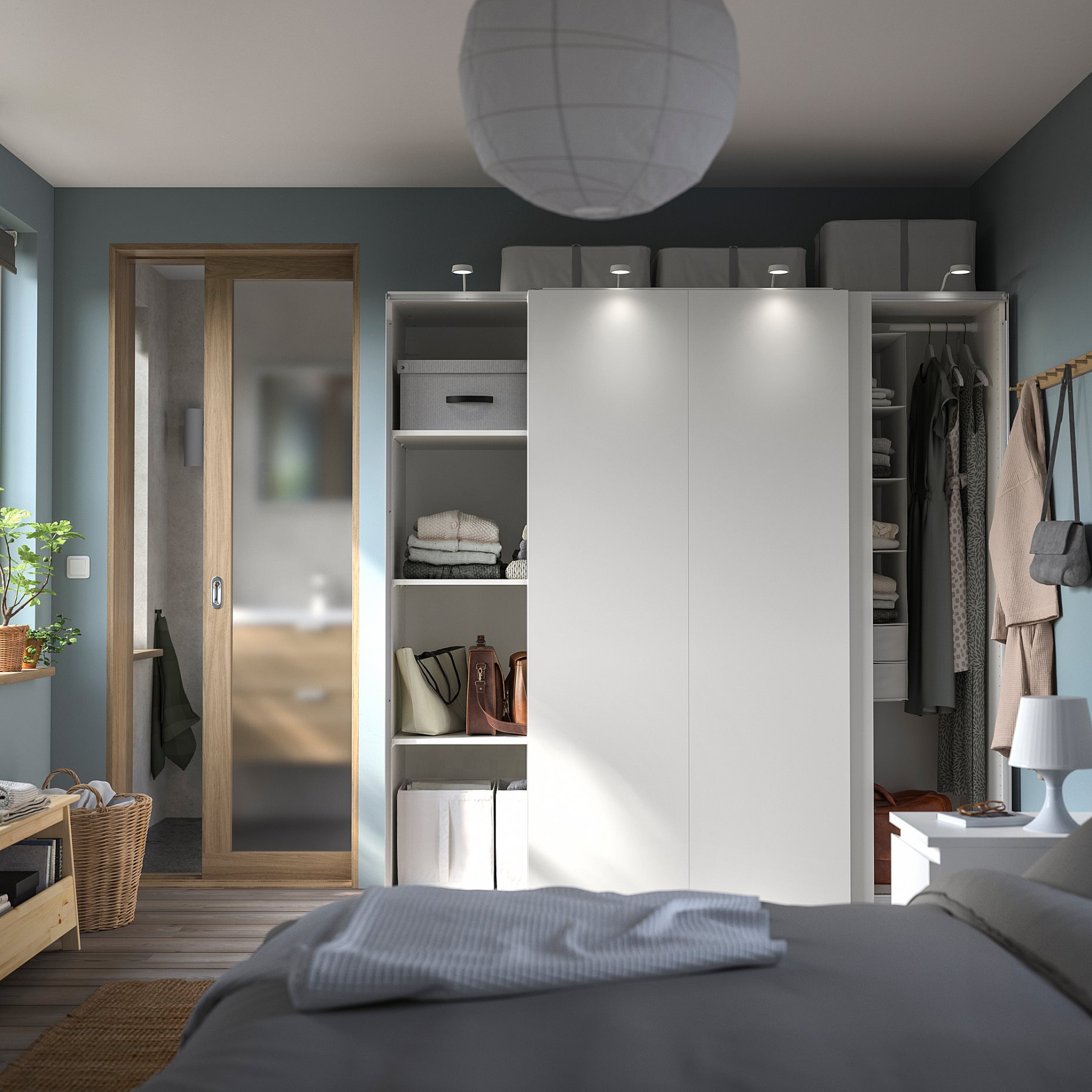 PAX/HASVIK, wardrobe combination, 200x66x201 cm, 395.031.56