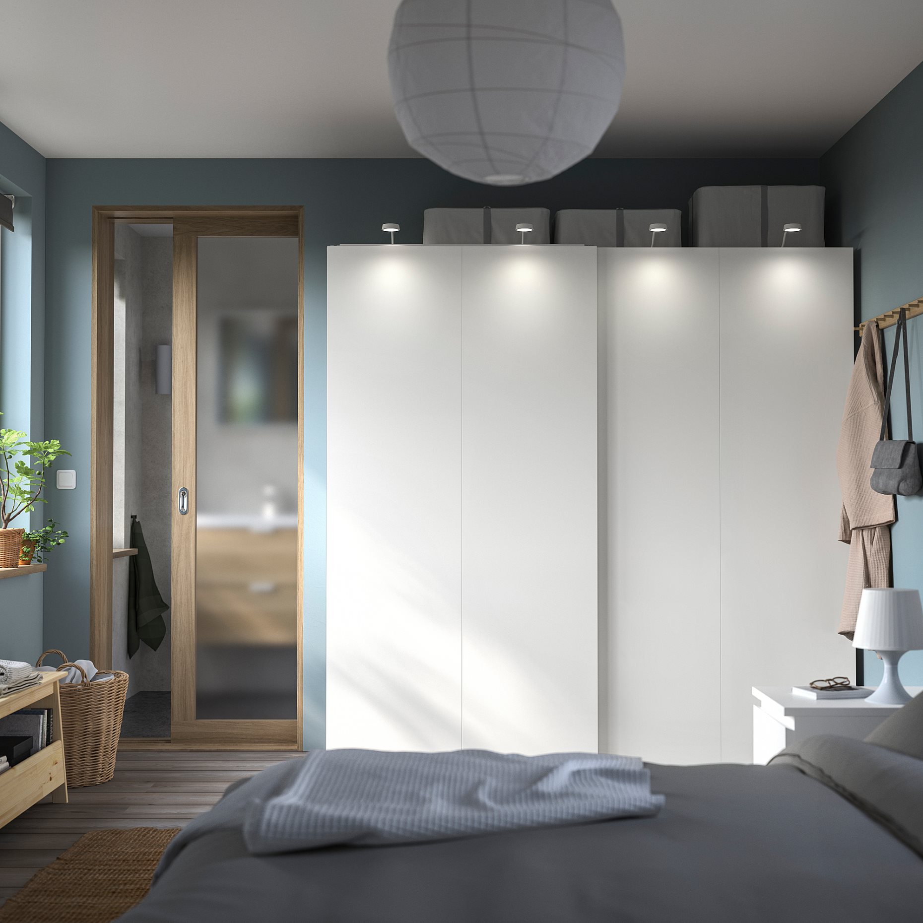 PAX/HASVIK, wardrobe combination, 200x66x201 cm, 395.031.56