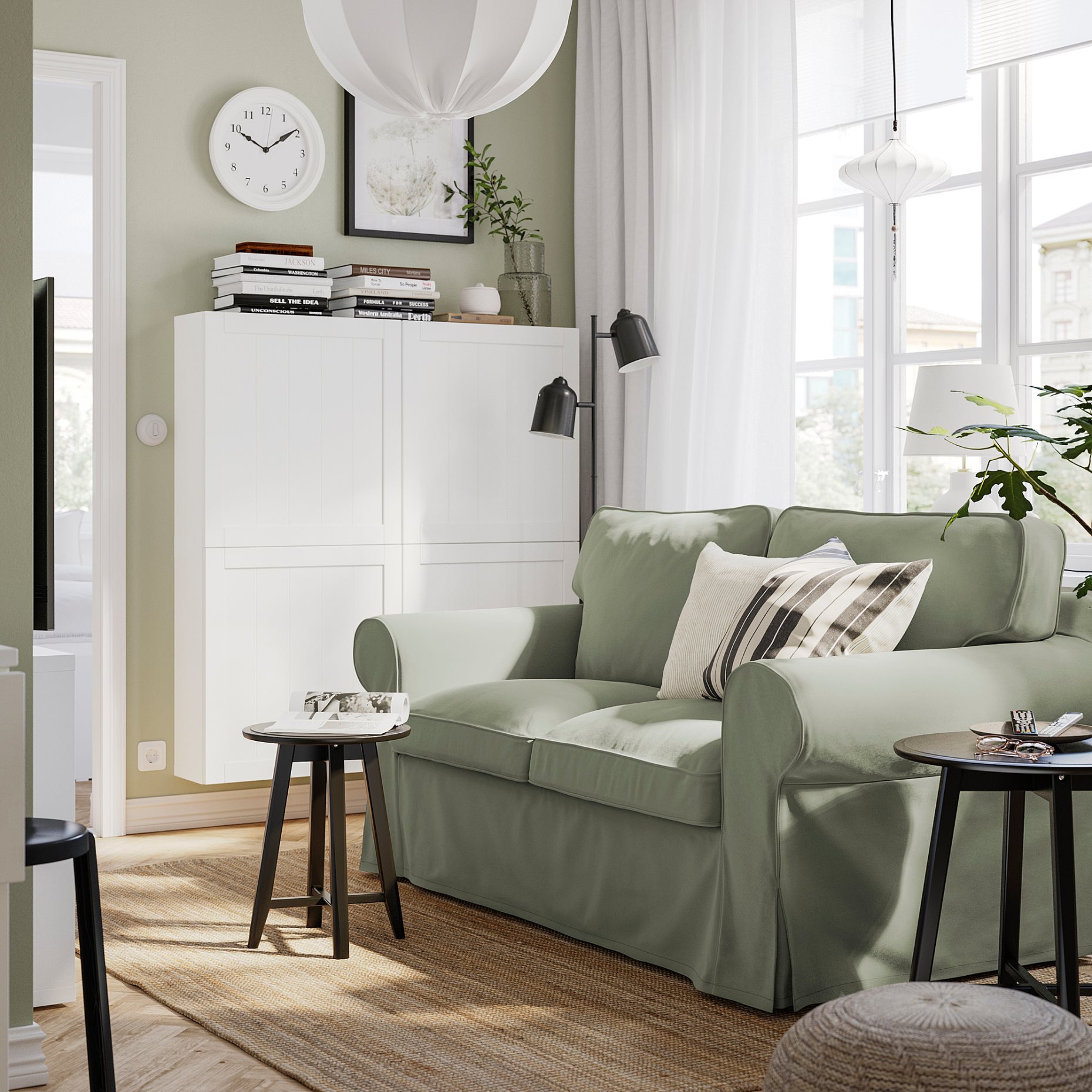 EKTORP, 2-seat sofa, 395.090.16