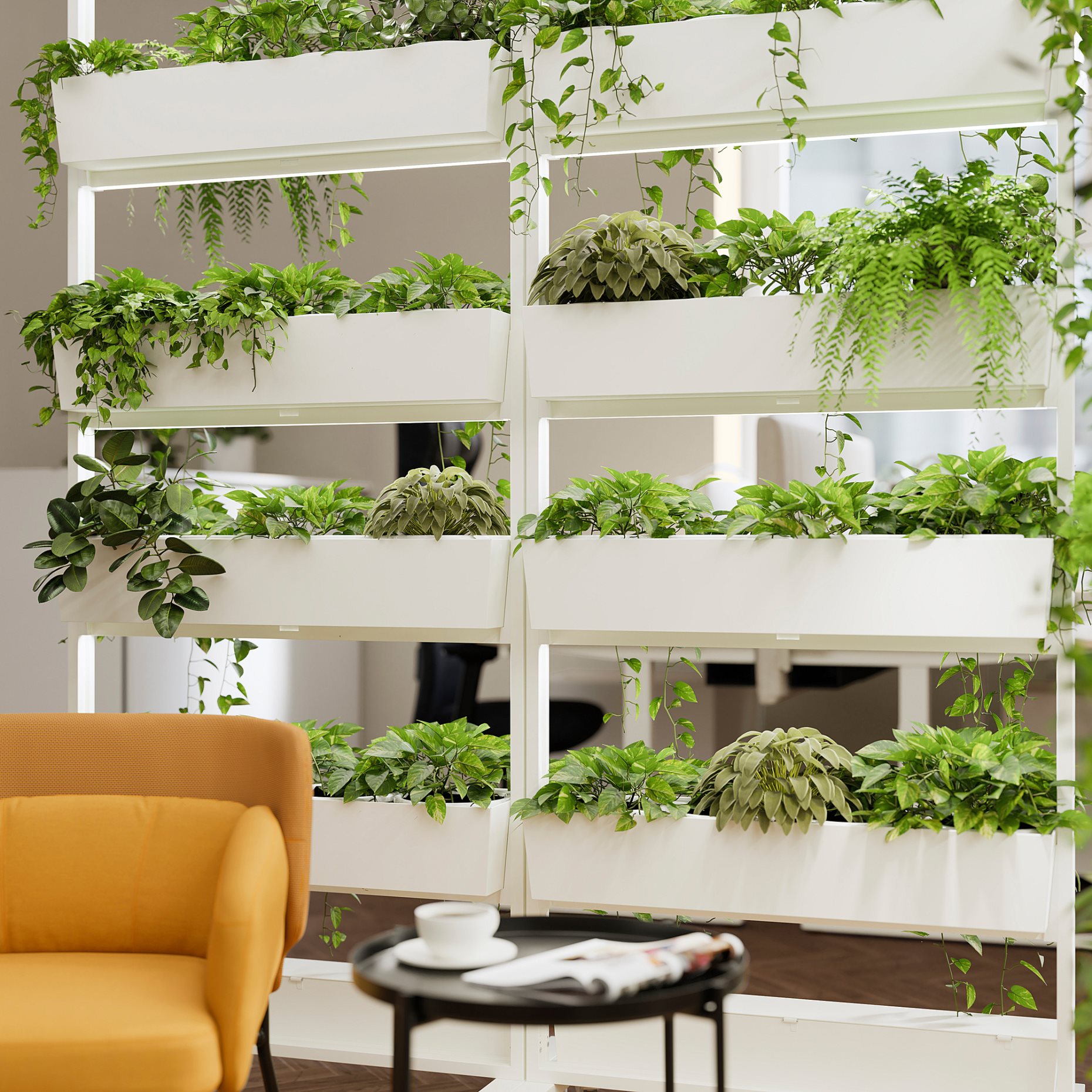 MITTZON, frame with castors/cable box, 85x205 cm, 395.146.78