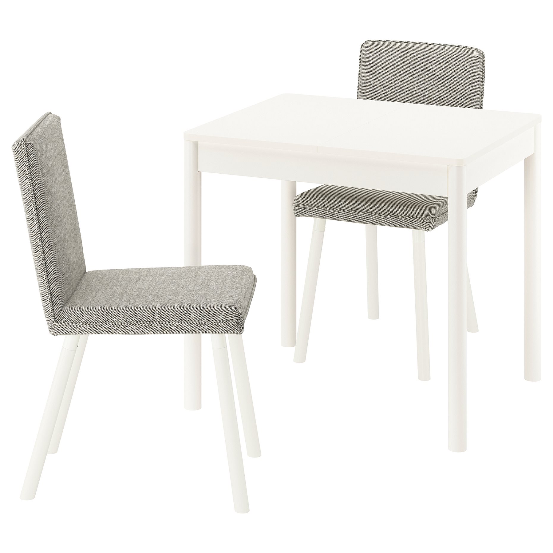 TONSTAD/TONSTAD, table and 2 chairs, 80/120x70 cm, 395.965.89