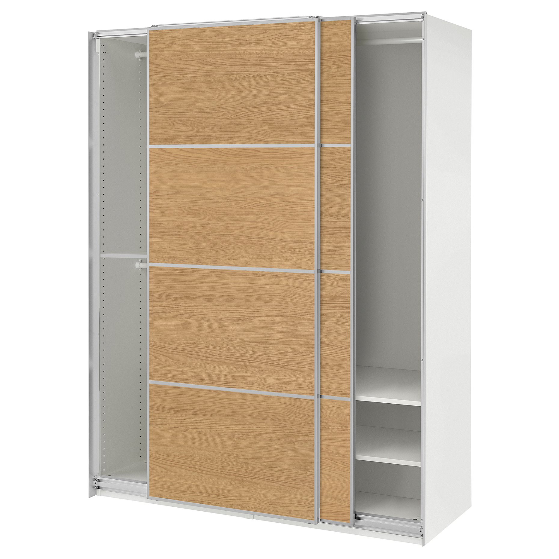 PAX, wardrobe with sliding doors, 150x66x201 cm, 396.088.13