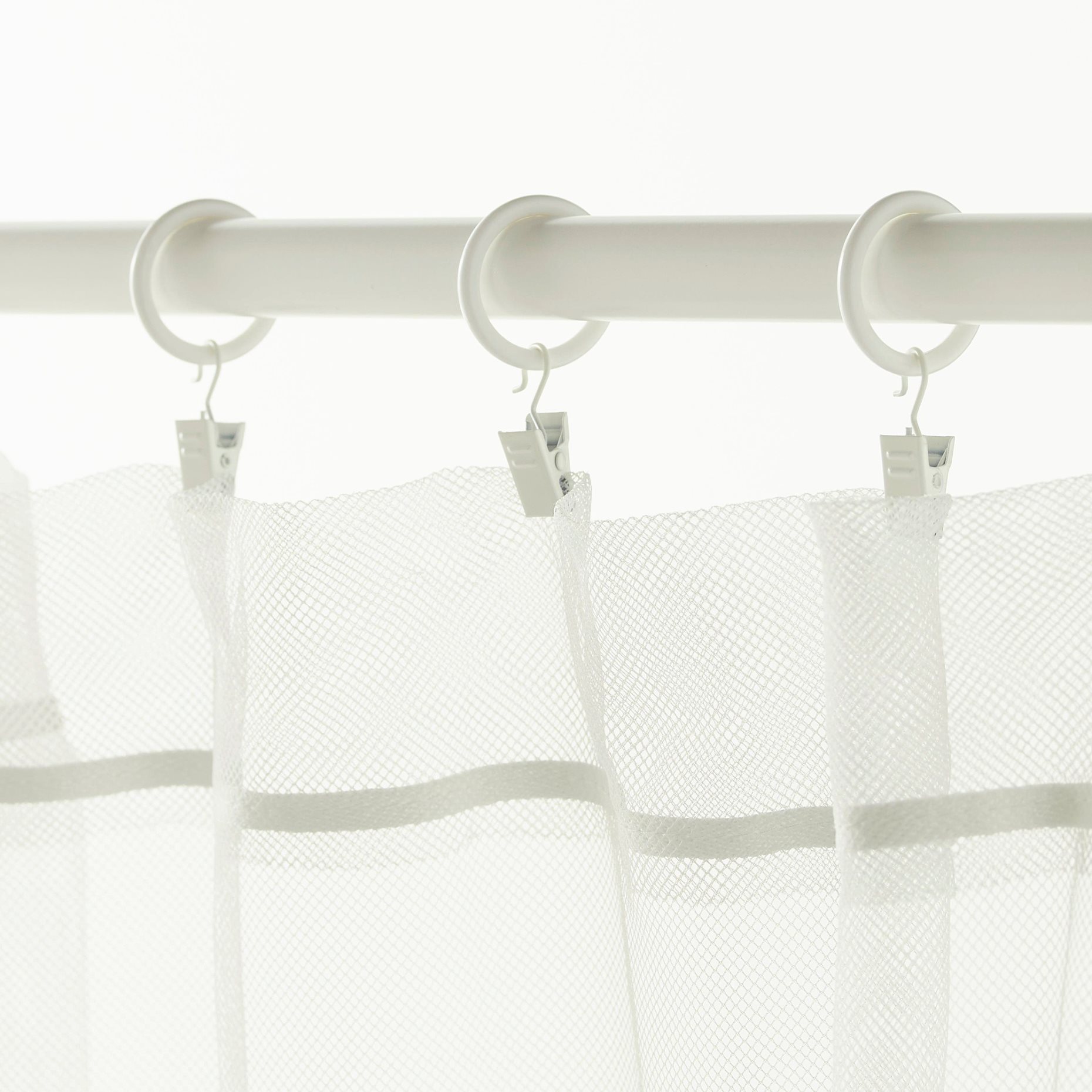 SYRLIG, curtain ring with clip and hook, 402.240.98