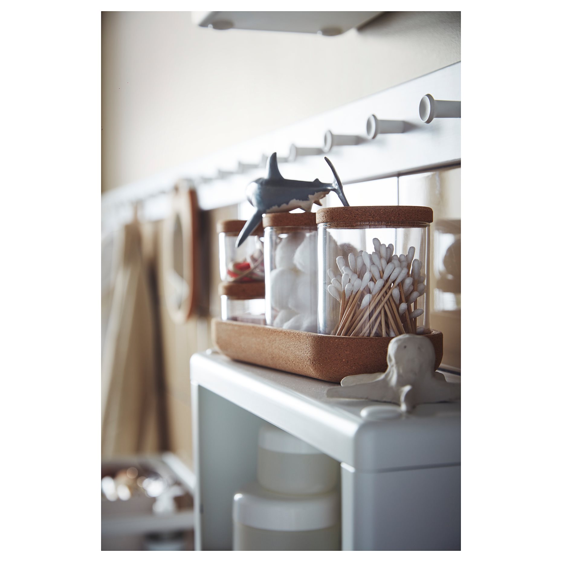 SAXBORGA, βάζο με καπάκι & δίσκος, σετ 5 τεμ., 403.918.79