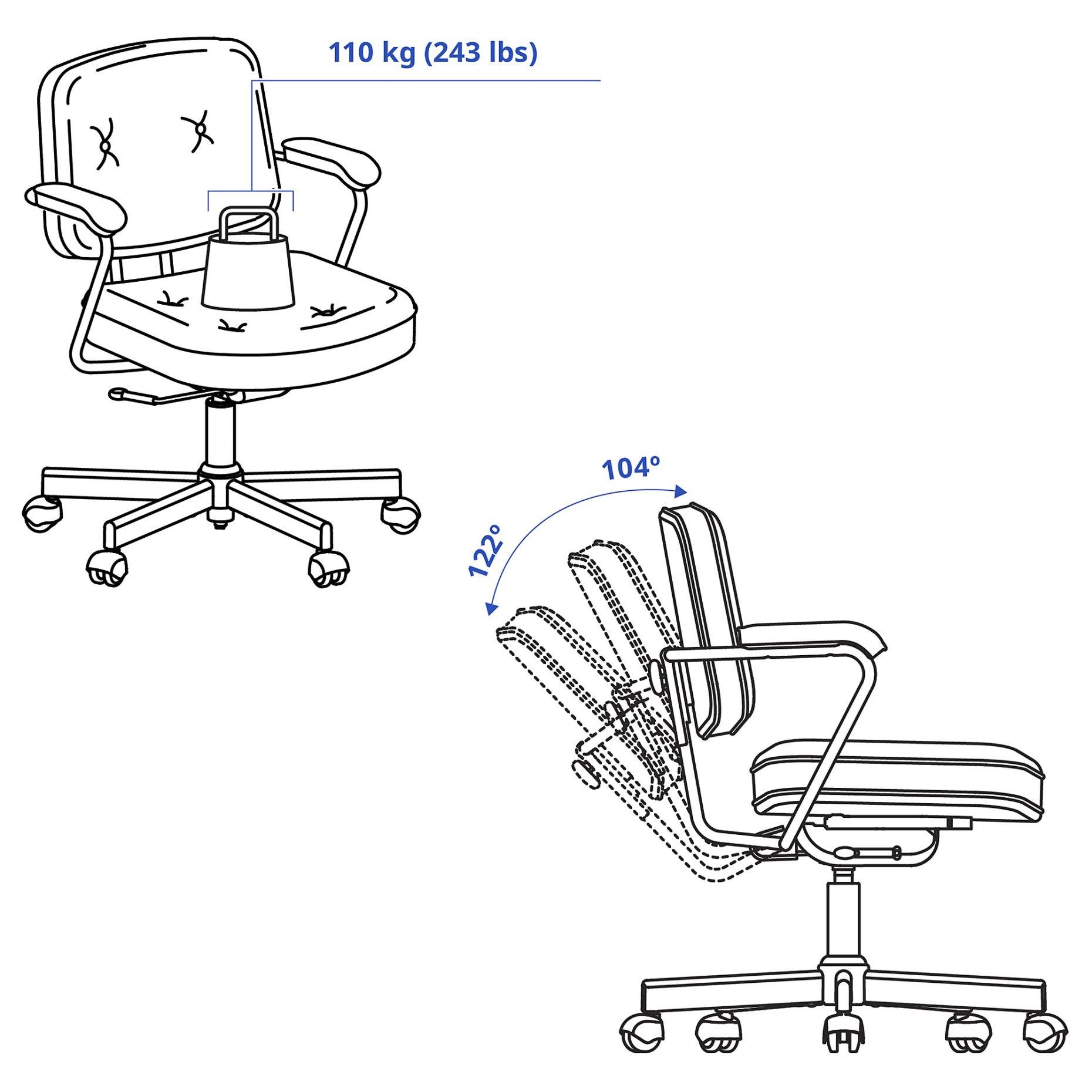 ALEFJÄLL, swivel chair, 404.199.82