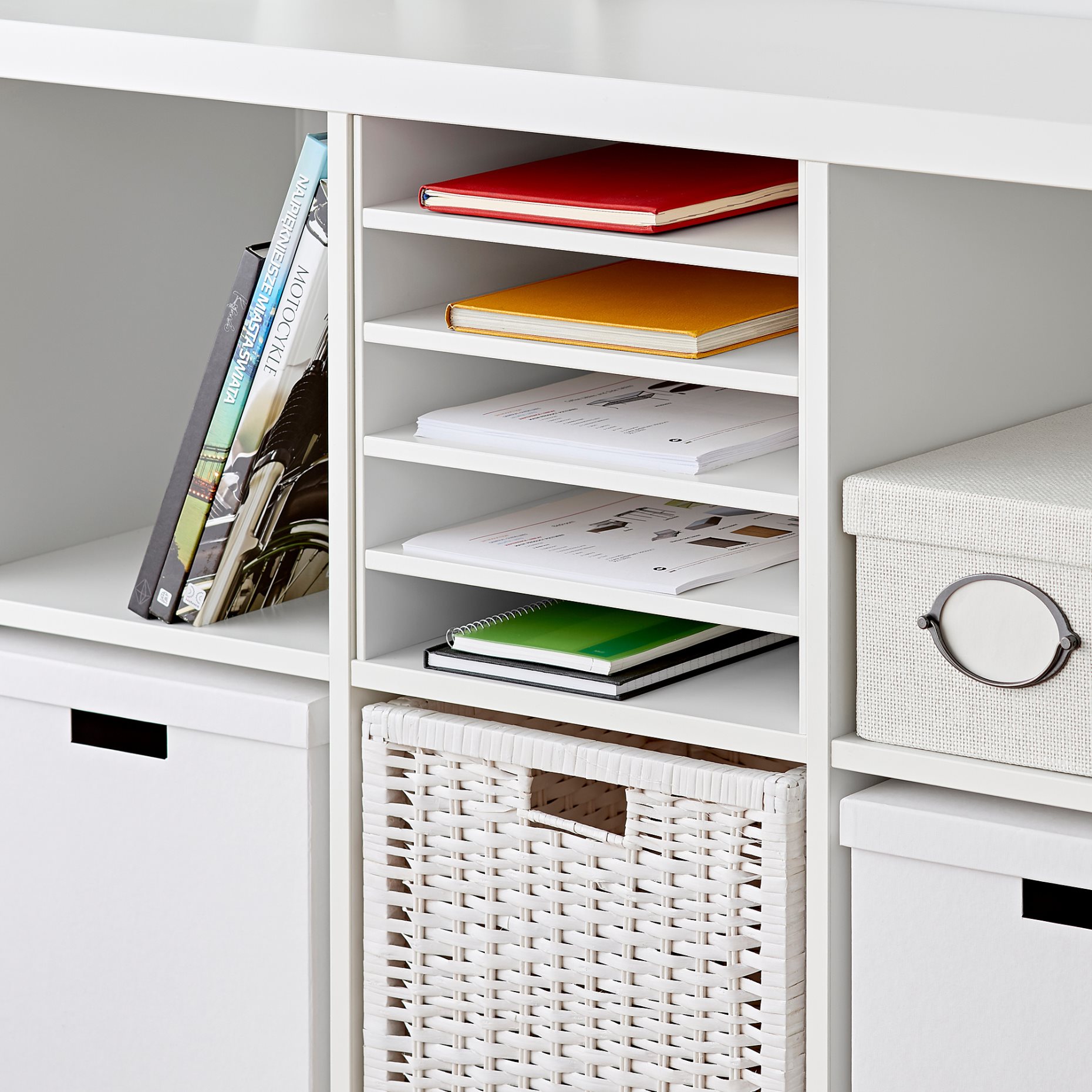 KALLAX, insert with 4 shelves, 33x33 cm, 404.237.19