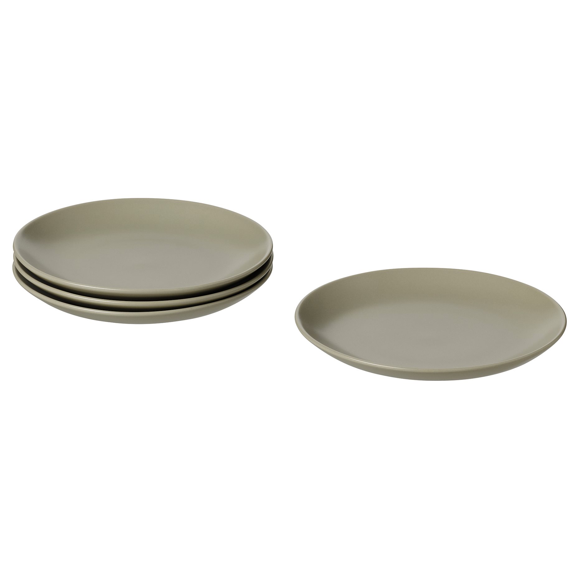 FÄRGKLAR, side plate/matt 4 pack, 20 cm, 404.782.07