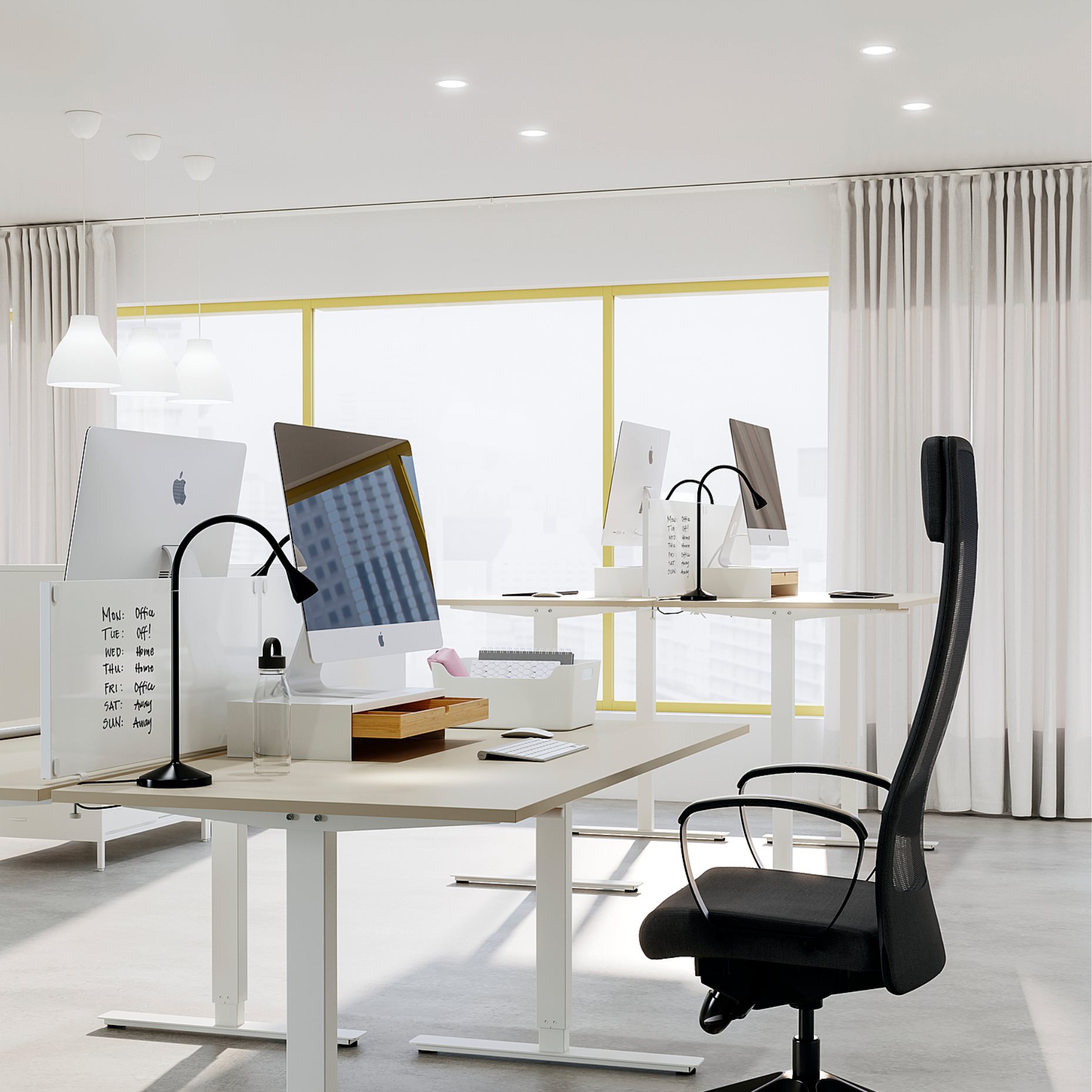 TROTTEN, σκελετός ρυθμιζόμενου ύψους για επιφάνεια τραπεζιού, 120/160 cm, 405.073.42